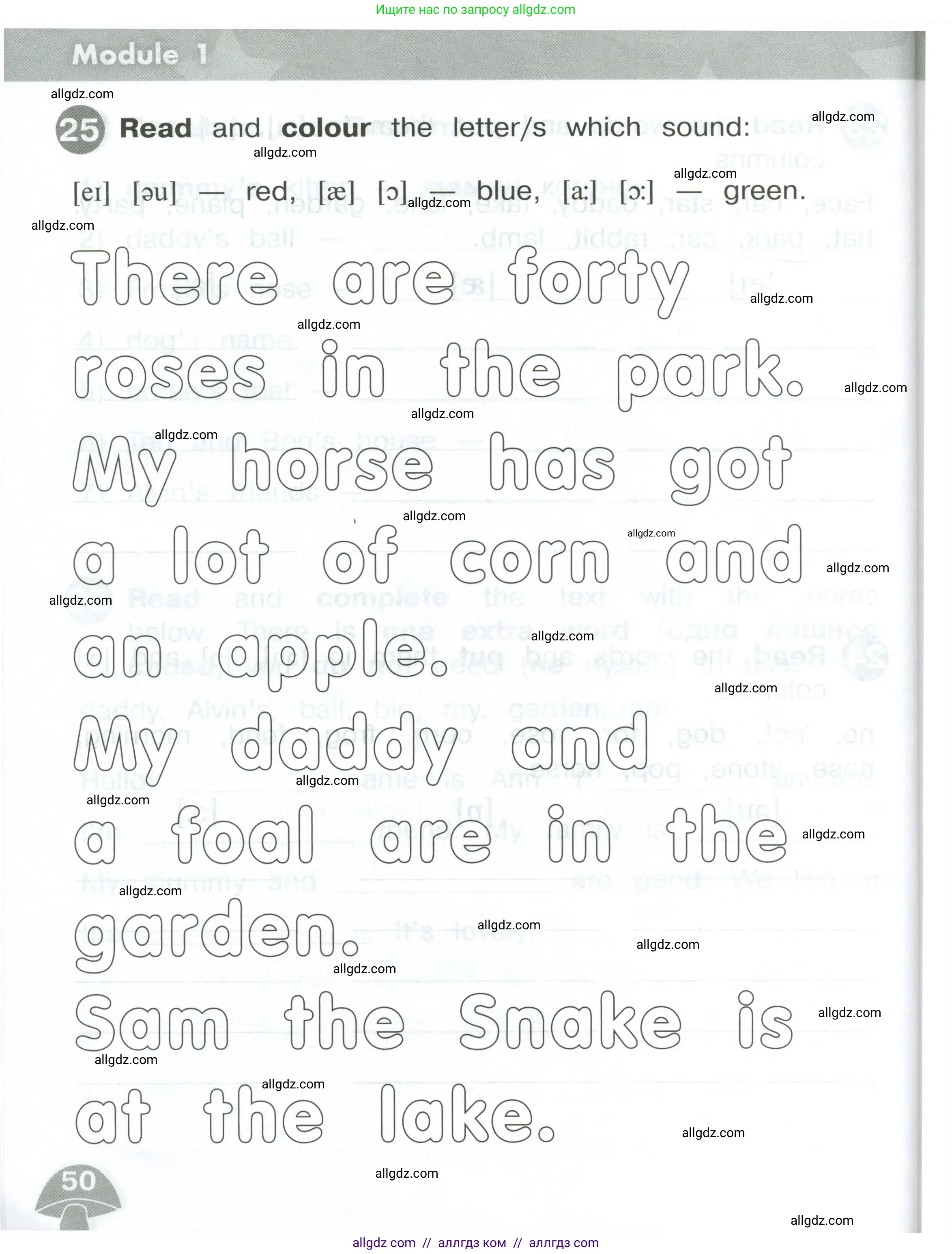 Английский язык (english), 2 класс Сборник упражнений, автор: Котова Марина Петровна, издательство Просвещение, Москва, 2023, белого цвета, страница 50