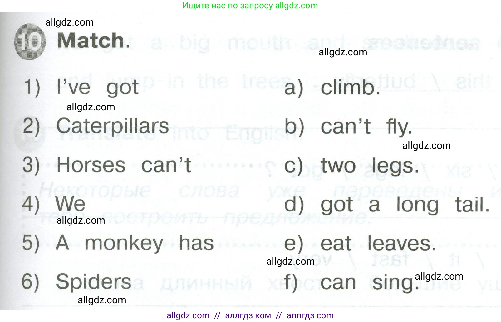 Английский язык (english), 2 класс Сборник упражнений, автор: Котова Марина Петровна, издательство Просвещение, Москва, 2023, белого цвета, страница 81, номер 10, Условие