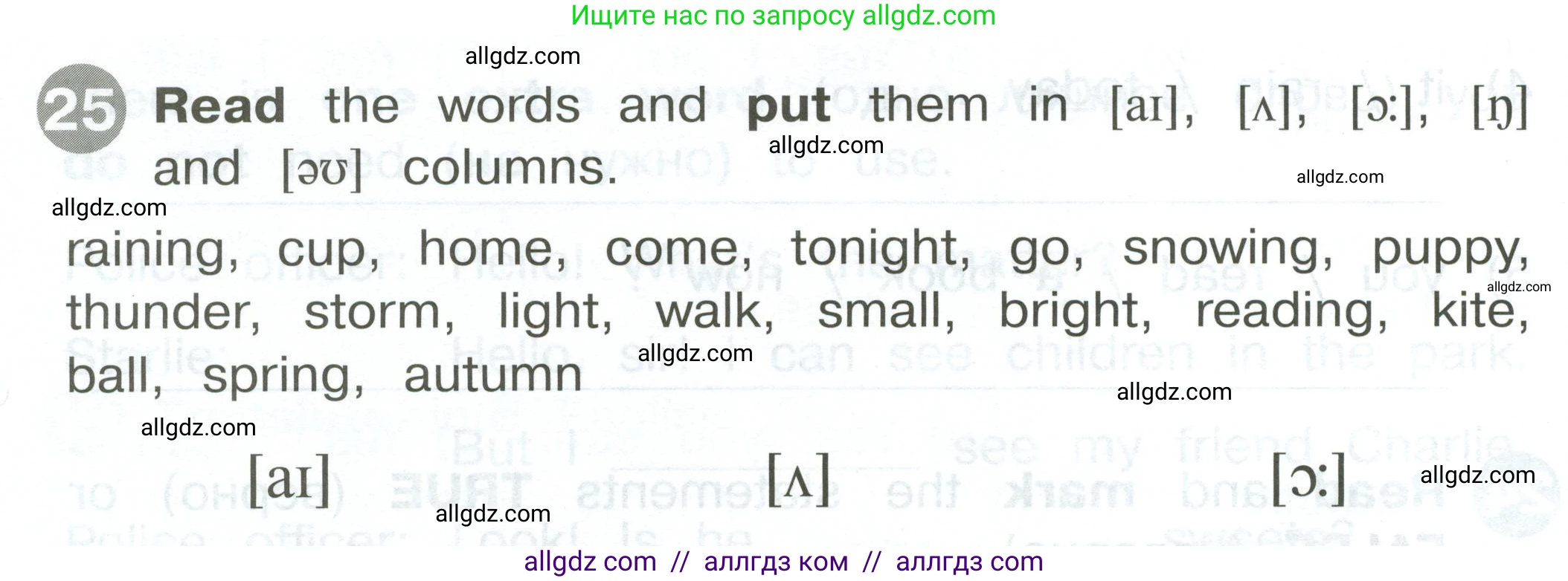 Английский язык (english), 2 класс Сборник упражнений, автор: Котова Марина Петровна, издательство Просвещение, Москва, 2023, белого цвета, страница 110, номер 25, Условие