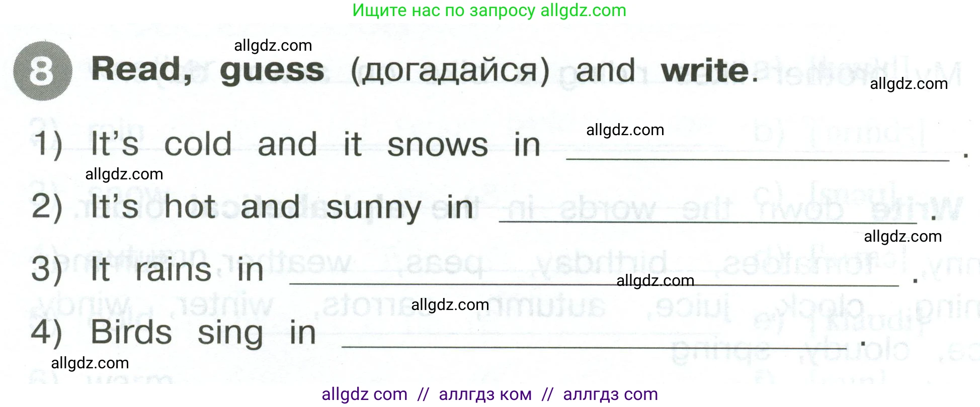 Английский язык (english), 2 класс Сборник упражнений, автор: Котова Марина Петровна, издательство Просвещение, Москва, 2023, белого цвета, страница 102, номер 8, Условие