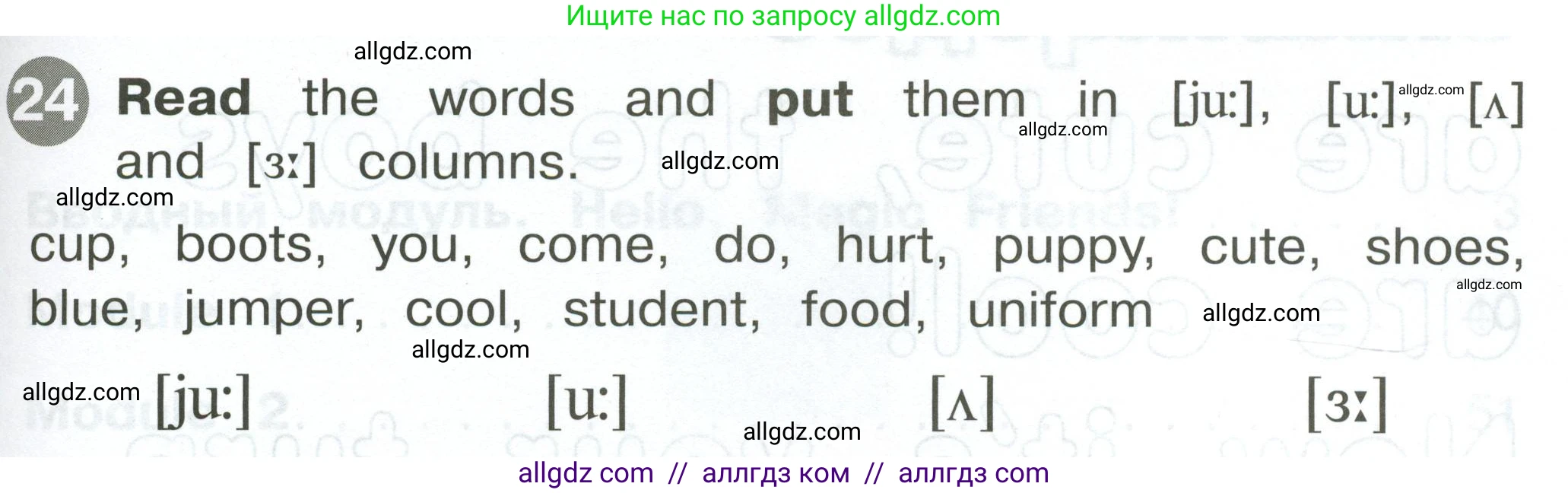 Английский язык (english), 2 класс Сборник упражнений, автор: Котова Марина Петровна, издательство Просвещение, Москва, 2023, белого цвета, страница 123, номер 24, Условие