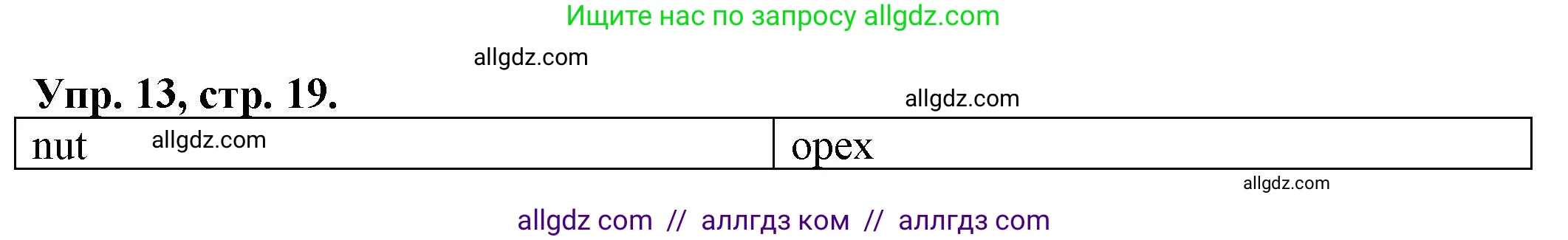 Английский язык (english), 2 класс Сборник упражнений, автор: Котова Марина Петровна, издательство Просвещение, Москва, 2023, белого цвета, страница 19, номер 13, Решение