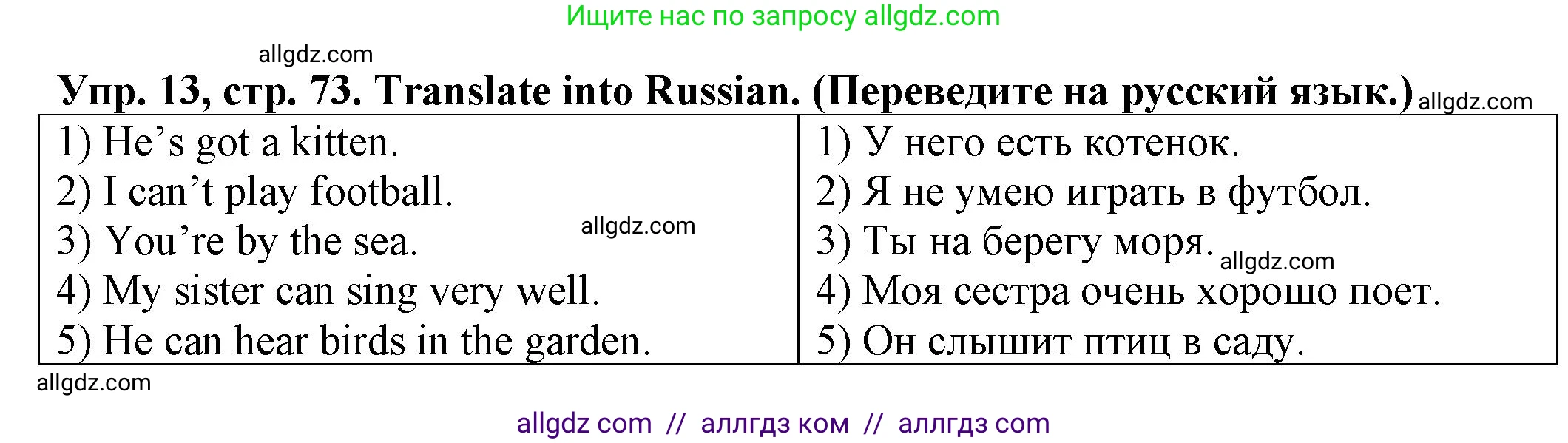 Английский язык (english), 2 класс Сборник упражнений, автор: Котова Марина Петровна, издательство Просвещение, Москва, 2023, белого цвета, страница 73, номер 13, Решение