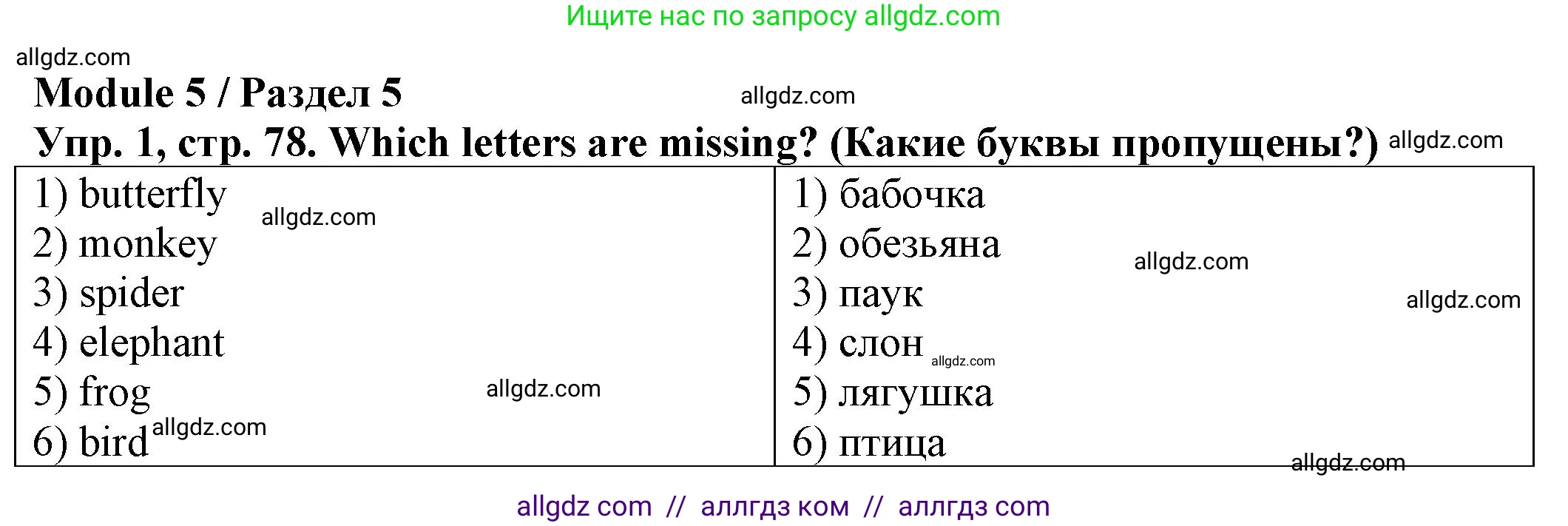 Английский язык (english), 2 класс Сборник упражнений, автор: Котова Марина Петровна, издательство Просвещение, Москва, 2023, белого цвета, страница 78, номер 1, Решение