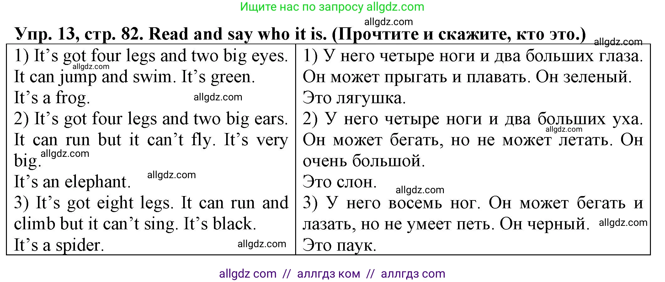Английский язык (english), 2 класс Сборник упражнений, автор: Котова Марина Петровна, издательство Просвещение, Москва, 2023, белого цвета, страница 82, номер 13, Решение