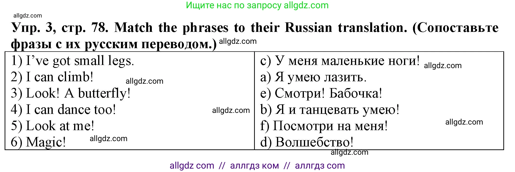 Английский язык (english), 2 класс Сборник упражнений, автор: Котова Марина Петровна, издательство Просвещение, Москва, 2023, белого цвета, страница 78, номер 3, Решение