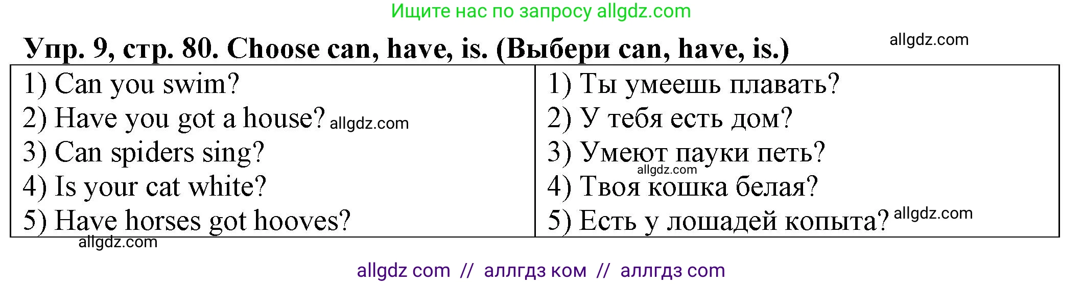 Английский язык (english), 2 класс Сборник упражнений, автор: Котова Марина Петровна, издательство Просвещение, Москва, 2023, белого цвета, страница 80, номер 9, Решение