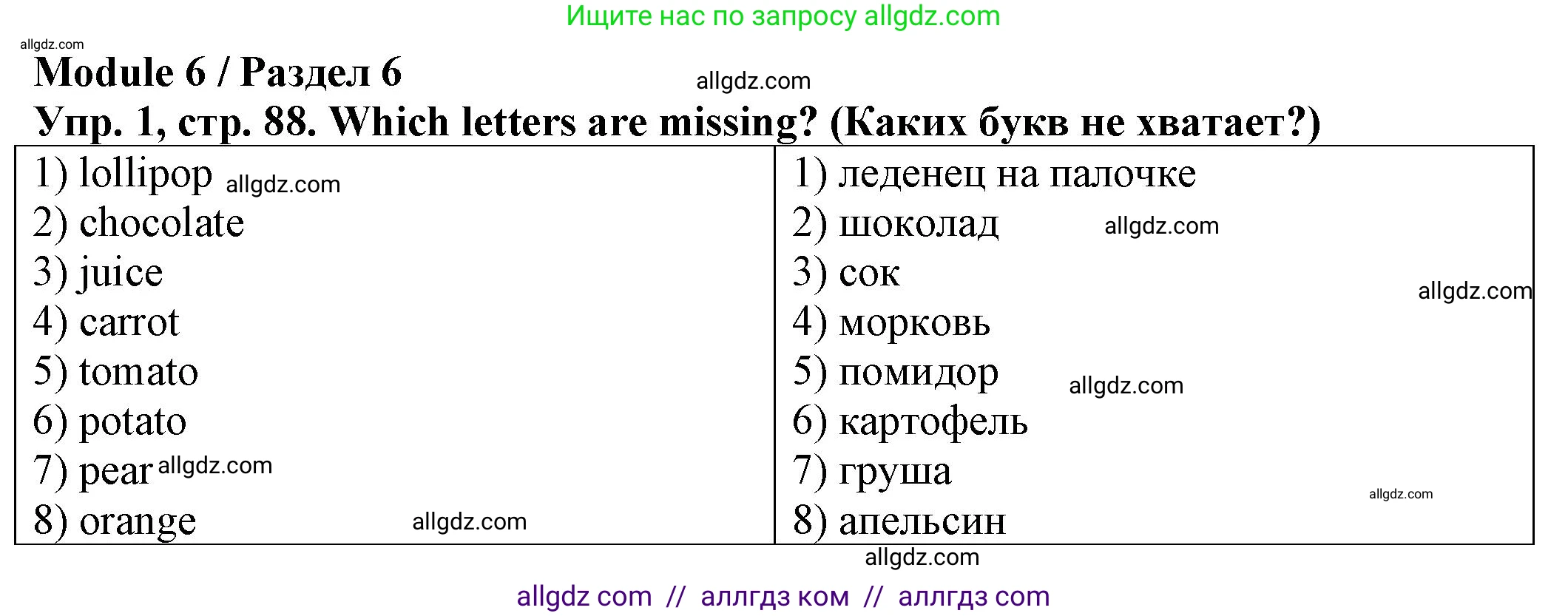 Английский язык (english), 2 класс Сборник упражнений, автор: Котова Марина Петровна, издательство Просвещение, Москва, 2023, белого цвета, страница 88, номер 1, Решение