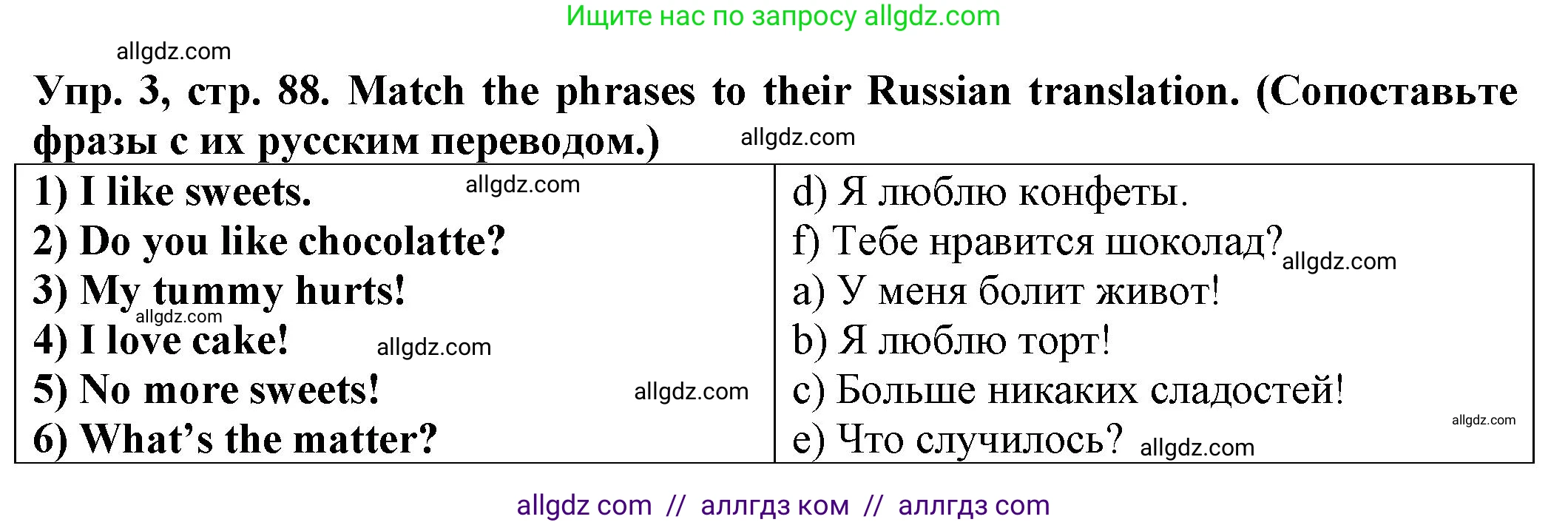 Английский язык (english), 2 класс Сборник упражнений, автор: Котова Марина Петровна, издательство Просвещение, Москва, 2023, белого цвета, страница 88, номер 3, Решение