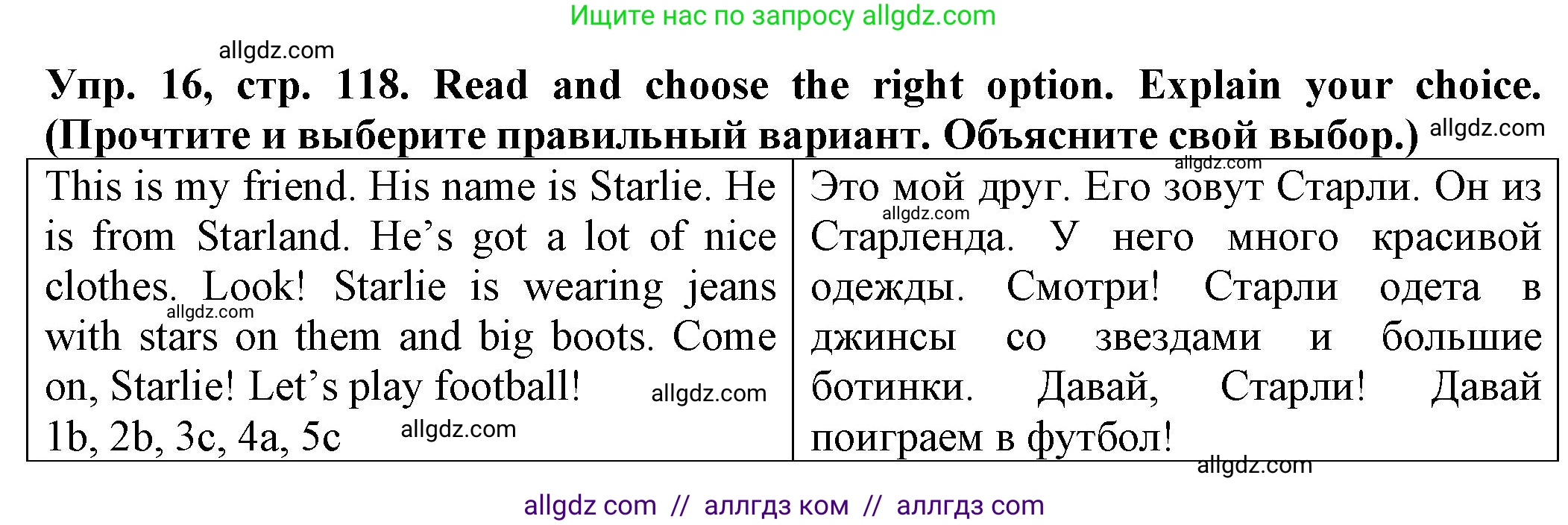 Английский язык (english), 2 класс Сборник упражнений, автор: Котова Марина Петровна, издательство Просвещение, Москва, 2023, белого цвета, страница 118, номер 16, Решение
