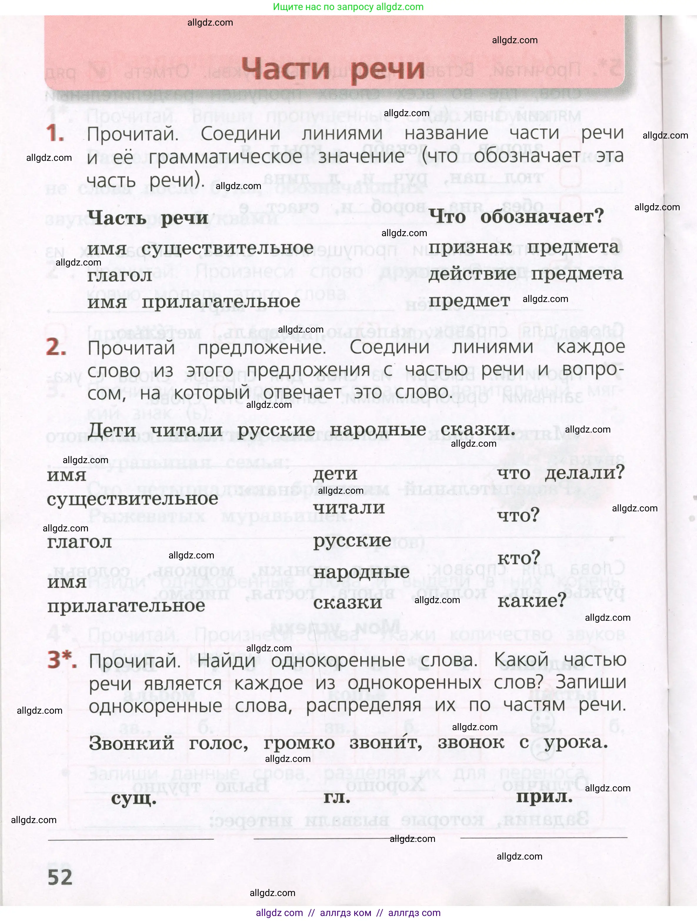 Русский язык, 2 класс Тетрадь учебных достижений, автор: Канакина Валентина Павловна, издательство Просвещение, Москва, 2023, белого цвета, страница 52
