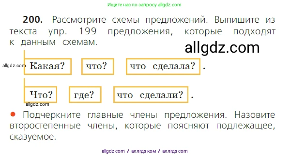 Русский язык, 2 класс Учебник, авторы: Канакина Валентина Павловна, Горецкий Всеслав Гаврилович, издательство Просвещение, Москва, 2023, белого цвета, Часть 2, страница 118, номер 200, Условие