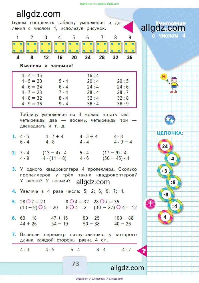 Математика, 2 класс Учебник, авторы: Моро Мария Игнатьевна, Бантова Мария Александровна, Бельтюкова Галина Васильевна, Волкова Светлана Ивановна, Степанова Светлана Вячеславовна, издательство Просвещение, Москва, 2023, белого цвета, Часть 2, страница 73