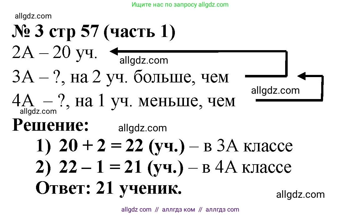 Математика, 2 класс Учебник, авторы: Моро Мария Игнатьевна, Бантова Мария Александровна, Бельтюкова Галина Васильевна, Волкова Светлана Ивановна, Степанова Светлана Вячеславовна, издательство Просвещение, Москва, 2023, белого цвета, Часть 1, страница 57, номер 3, Решение