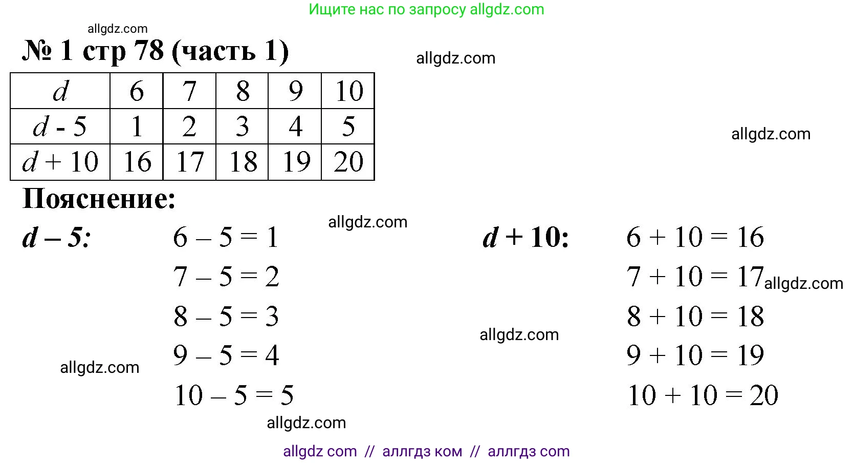 Математика, 2 класс Учебник, авторы: Моро Мария Игнатьевна, Бантова Мария Александровна, Бельтюкова Галина Васильевна, Волкова Светлана Ивановна, Степанова Светлана Вячеславовна, издательство Просвещение, Москва, 2023, белого цвета, Часть 1, страница 78, номер 1, Решение