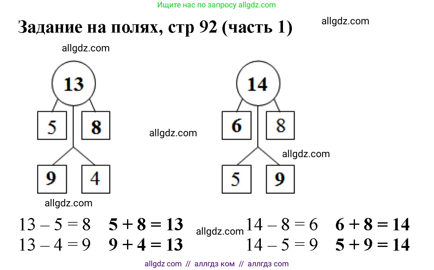 Математика, 2 класс Учебник, авторы: Моро Мария Игнатьевна, Бантова Мария Александровна, Бельтюкова Галина Васильевна, Волкова Светлана Ивановна, Степанова Светлана Вячеславовна, издательство Просвещение, Москва, 2023, белого цвета, Часть 1, страница 92, Решение