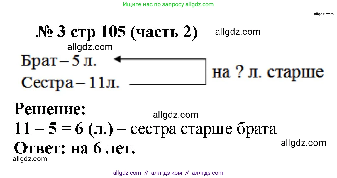 Математика, 2 класс Учебник, авторы: Моро Мария Игнатьевна, Бантова Мария Александровна, Бельтюкова Галина Васильевна, Волкова Светлана Ивановна, Степанова Светлана Вячеславовна, издательство Просвещение, Москва, 2023, белого цвета, Часть 2, страница 105, номер 3, Решение