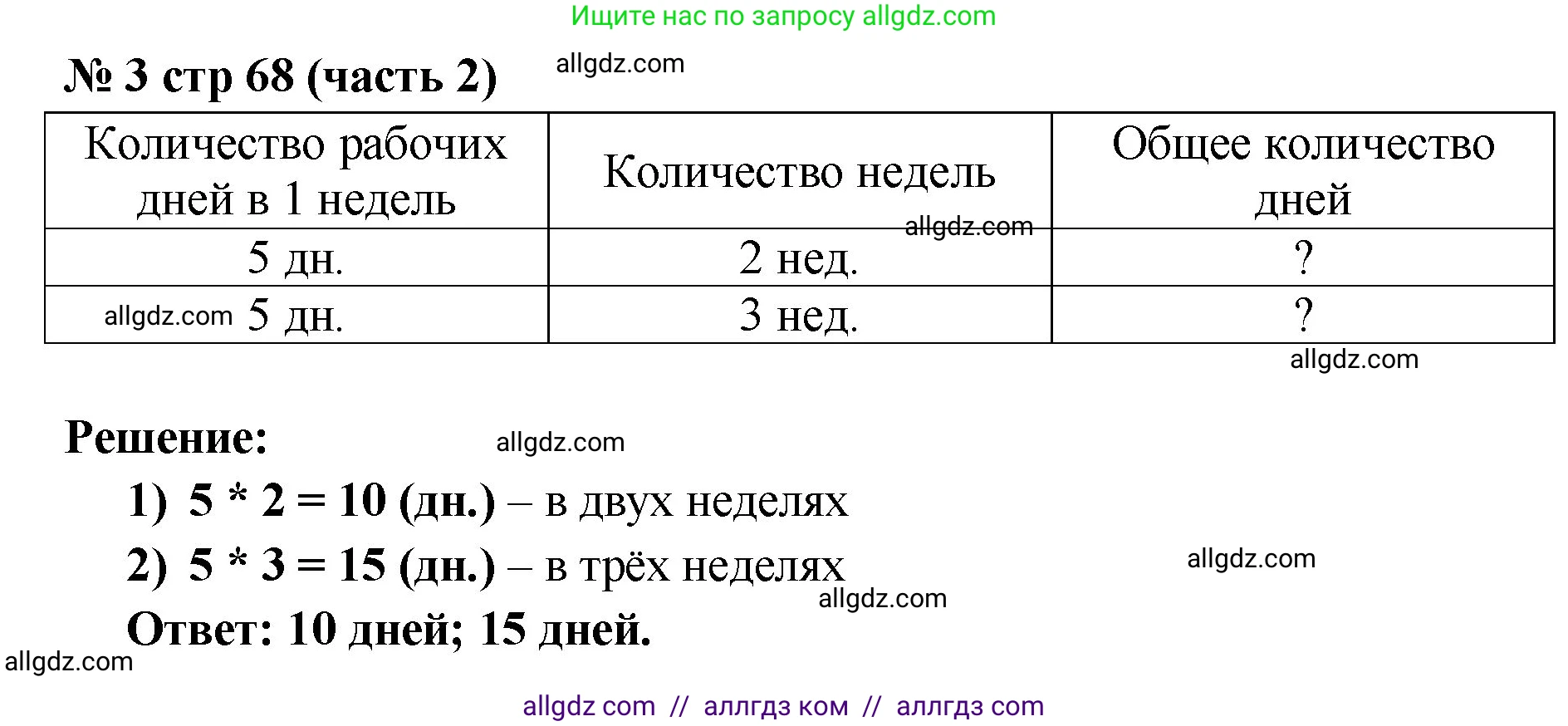 Математика, 2 класс Учебник, авторы: Моро Мария Игнатьевна, Бантова Мария Александровна, Бельтюкова Галина Васильевна, Волкова Светлана Ивановна, Степанова Светлана Вячеславовна, издательство Просвещение, Москва, 2023, белого цвета, Часть 2, страница 68, номер 3, Решение