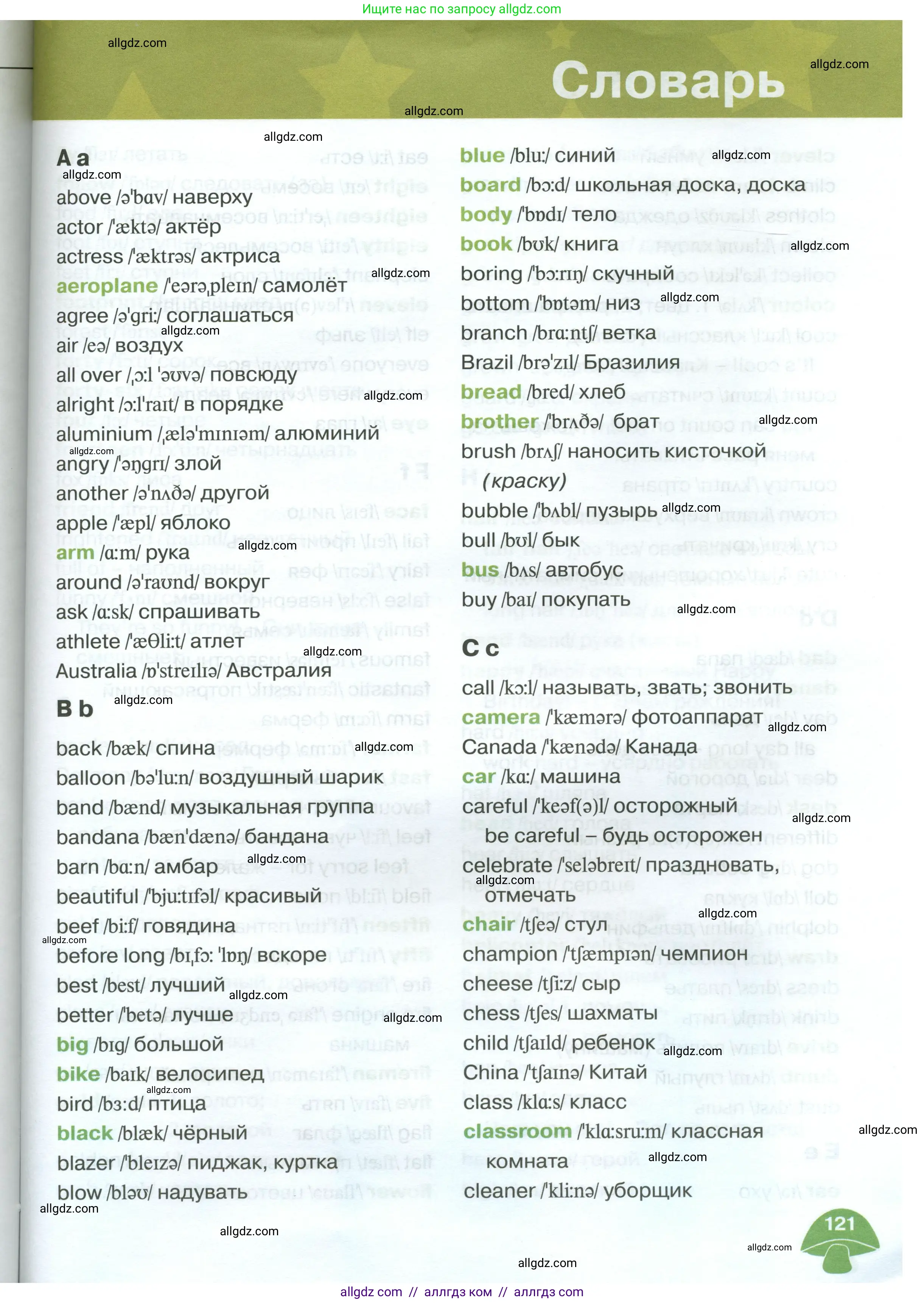 Английский язык (english), 3 класс Учебник (Student's book), авторы: Баранова Ксения Михайловна (Baranova Ksenia), Дули Дженни (Dooley Jenny), Копылова Виктория Викторовна (Kopylova Victoria), Мильруд Радислав Петрович (Millrood Radislav), Эванс Вирджиния (Evans Virginia), издательство Просвещение, Москва, 2023, зелёного цвета, страница 121