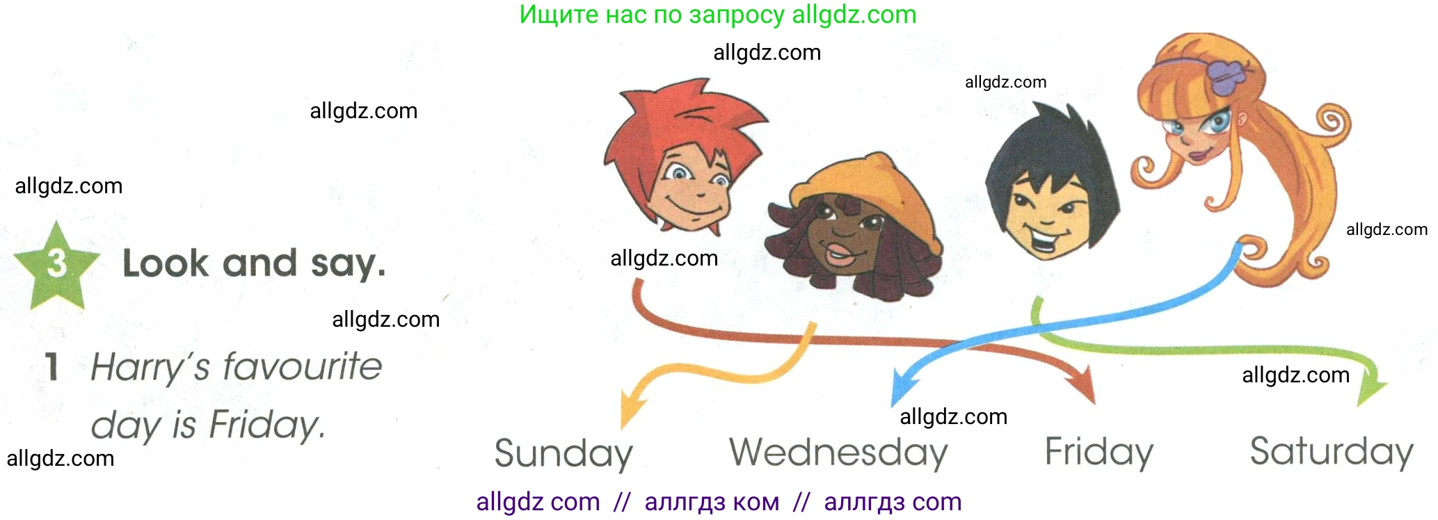 Английский язык (english), 3 класс Учебник (Student's book), авторы: Баранова Ксения Михайловна (Baranova Ksenia), Дули Дженни (Dooley Jenny), Копылова Виктория Викторовна (Kopylova Victoria), Мильруд Радислав Петрович (Millrood Radislav), Эванс Вирджиния (Evans Virginia), издательство Просвещение, Москва, 2023, зелёного цвета, Часть ( Part) 2, страница 104, номер 3, Условие