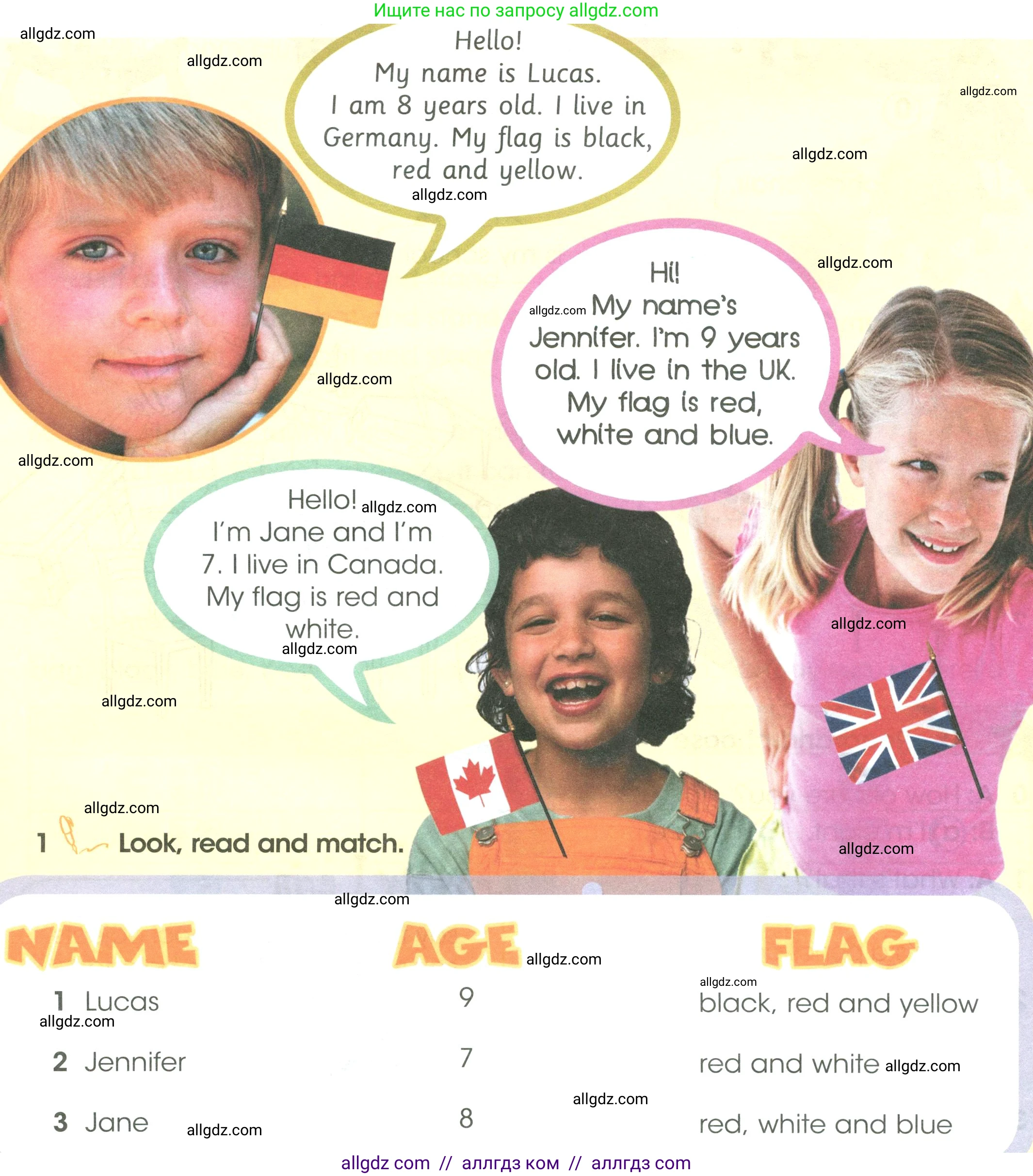 Английский язык (english), 3 класс Учебник (Student's book), авторы: Баранова Ксения Михайловна (Baranova Ksenia), Дули Дженни (Dooley Jenny), Копылова Виктория Викторовна (Kopylova Victoria), Мильруд Радислав Петрович (Millrood Radislav), Эванс Вирджиния (Evans Virginia), издательство Просвещение, Москва, 2023, зелёного цвета, Часть ( Part) 1, страница 34, номер 1, Условие