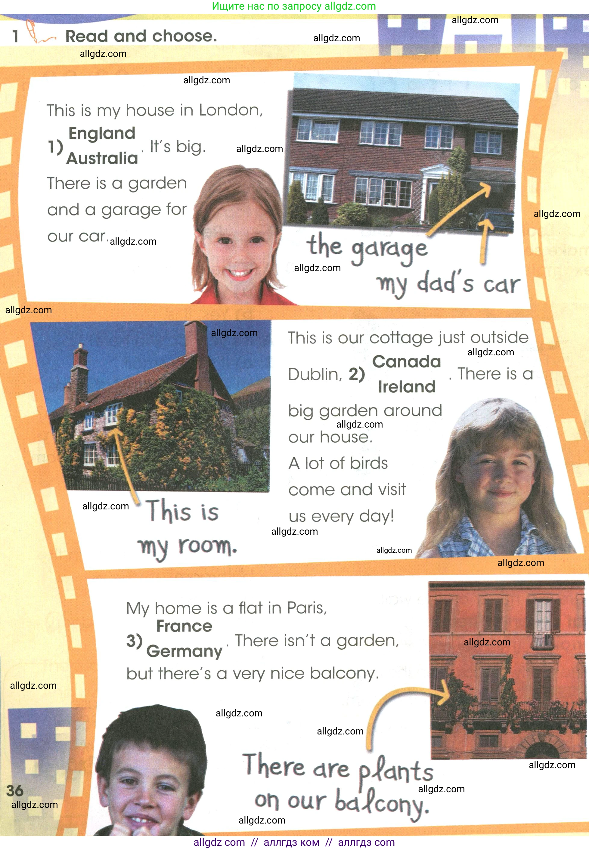 Английский язык (english), 3 класс Учебник (Student's book), авторы: Баранова Ксения Михайловна (Baranova Ksenia), Дули Дженни (Dooley Jenny), Копылова Виктория Викторовна (Kopylova Victoria), Мильруд Радислав Петрович (Millrood Radislav), Эванс Вирджиния (Evans Virginia), издательство Просвещение, Москва, 2023, зелёного цвета, Часть ( Part) 2, страница 36, номер 1, Условие