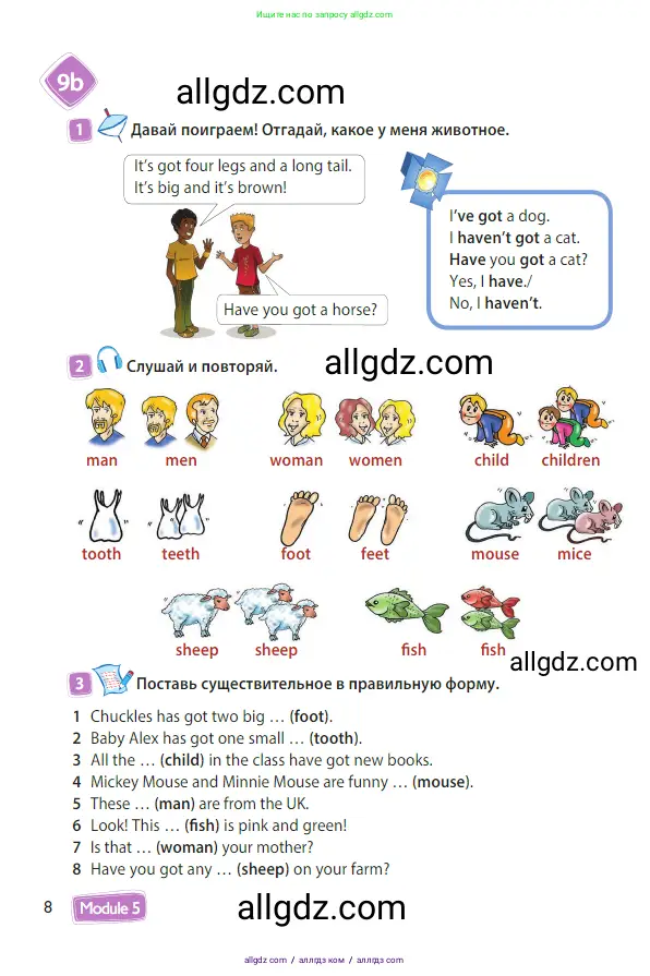 Английский язык (english), 3 класс Учебник (Student's book), авторы: Быкова Надежда Ильинична (Bykova Nadezhda), Дули Дженни (Dooley Jenny), Поспелова Марина Давидовна (Pospelova Marina), Эванс Вирджиния (Evans Virginia), издательство Просвещение, Москва, 2023, зелёного цвета, Часть 2, страница 8