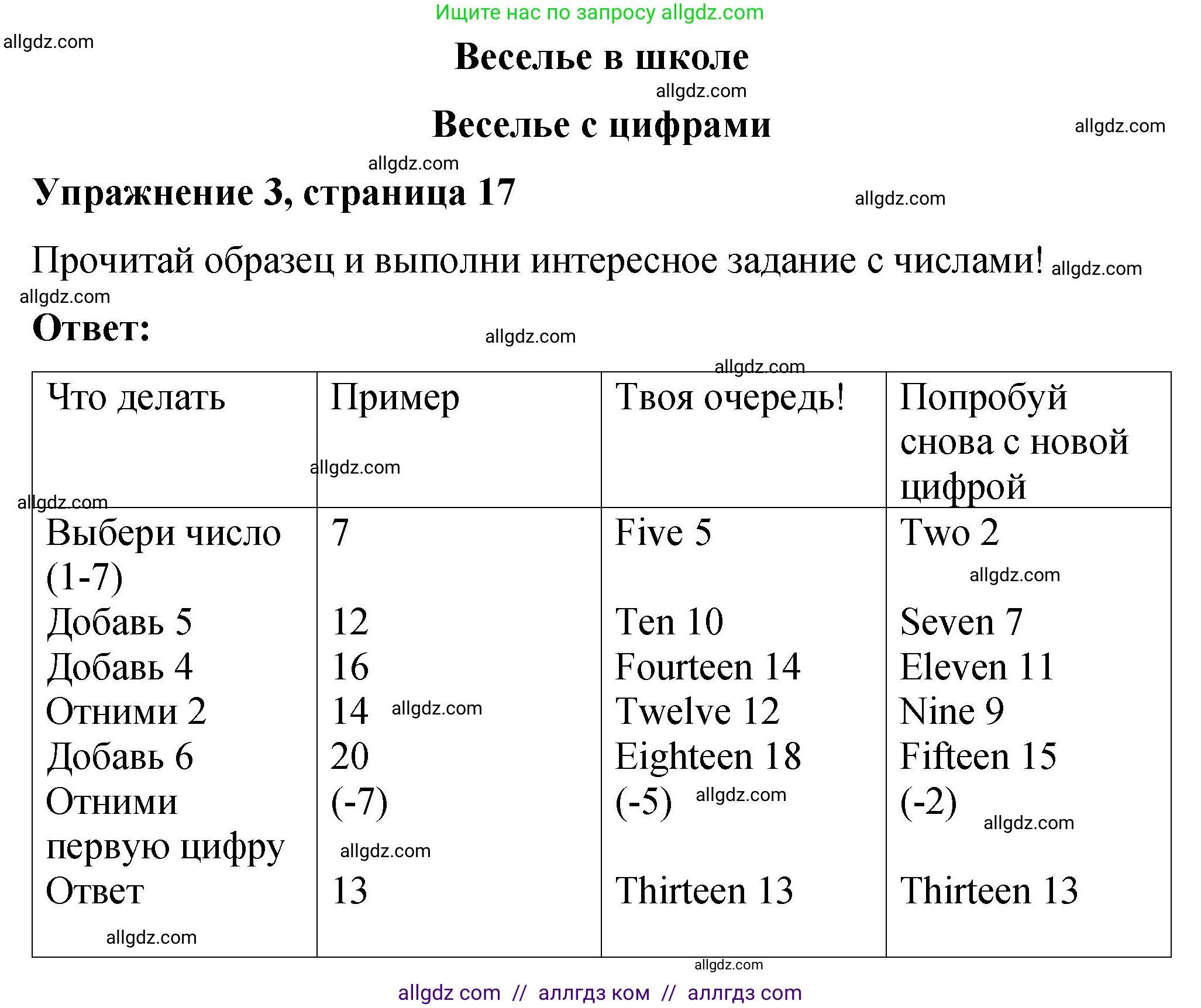 Английский язык (english), 3 класс Учебник (Student's book), авторы: Быкова Надежда Ильинична (Bykova Nadezhda), Дули Дженни (Dooley Jenny), Поспелова Марина Давидовна (Pospelova Marina), Эванс Вирджиния (Evans Virginia), издательство Просвещение, Москва, 2023, зелёного цвета, Часть 1, страница 17, номер 3, Решение 1