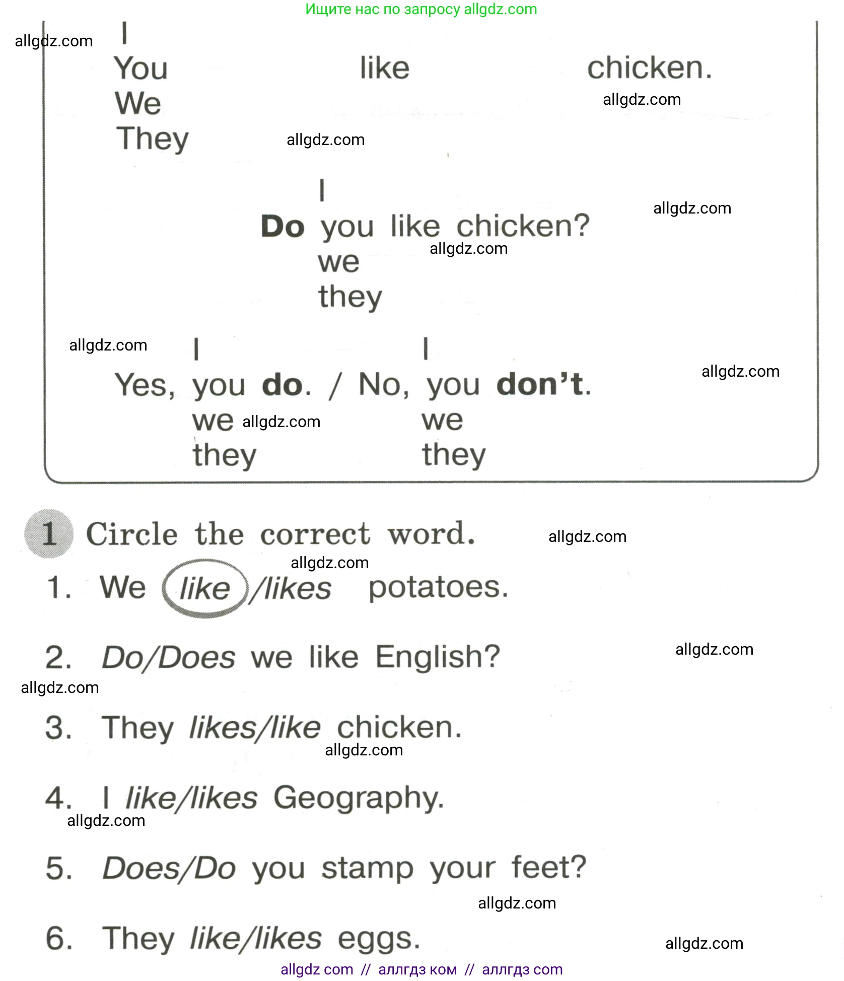 Английский язык (english), 3 класс Грамматический тренажёр, автор: Юшина Дарья Генадьевна, издательство Просвещение, Москва, 2023, салатового цвета, страница 28, номер 1, Условие