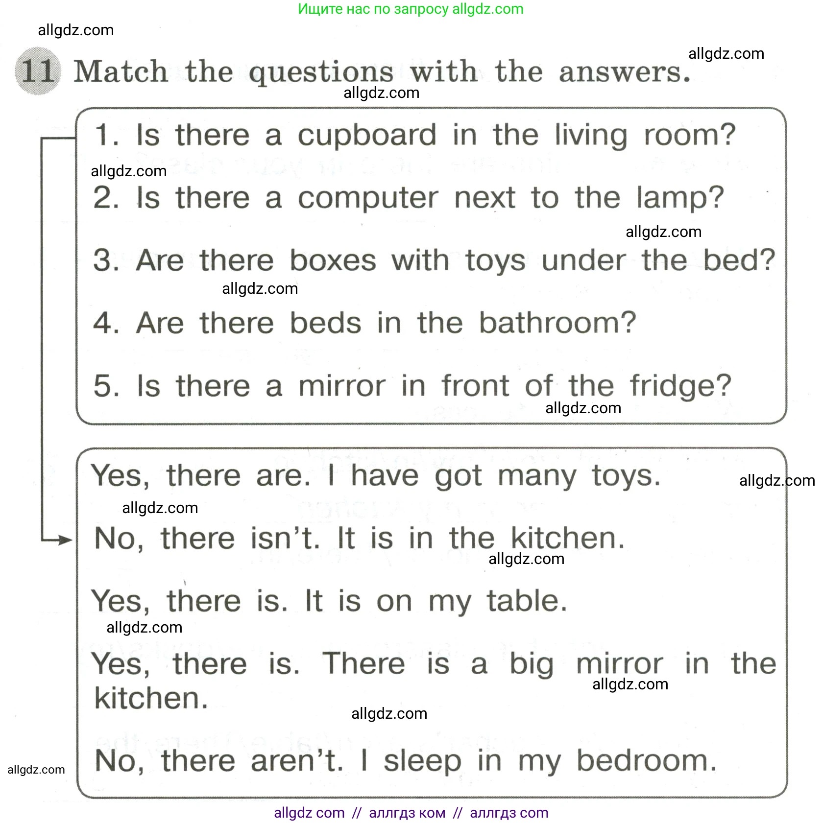 Английский язык (english), 3 класс Грамматический тренажёр, автор: Юшина Дарья Генадьевна, издательство Просвещение, Москва, 2023, салатового цвета, страница 65, номер 11, Условие