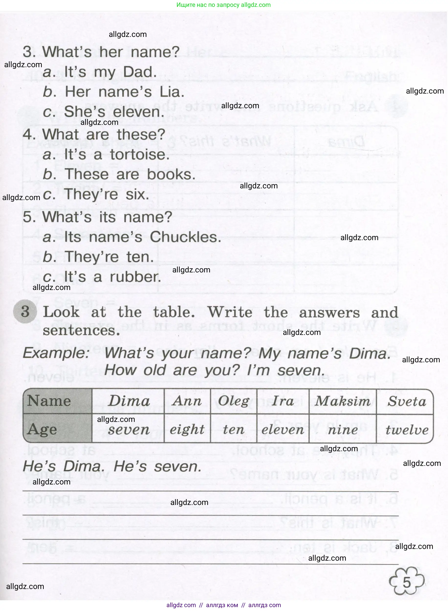 Английский язык (english), 3 класс Грамматический тренажёр, автор: Юшина Дарья Генадьевна, издательство Просвещение, Москва, 2023, салатового цвета, страница 5