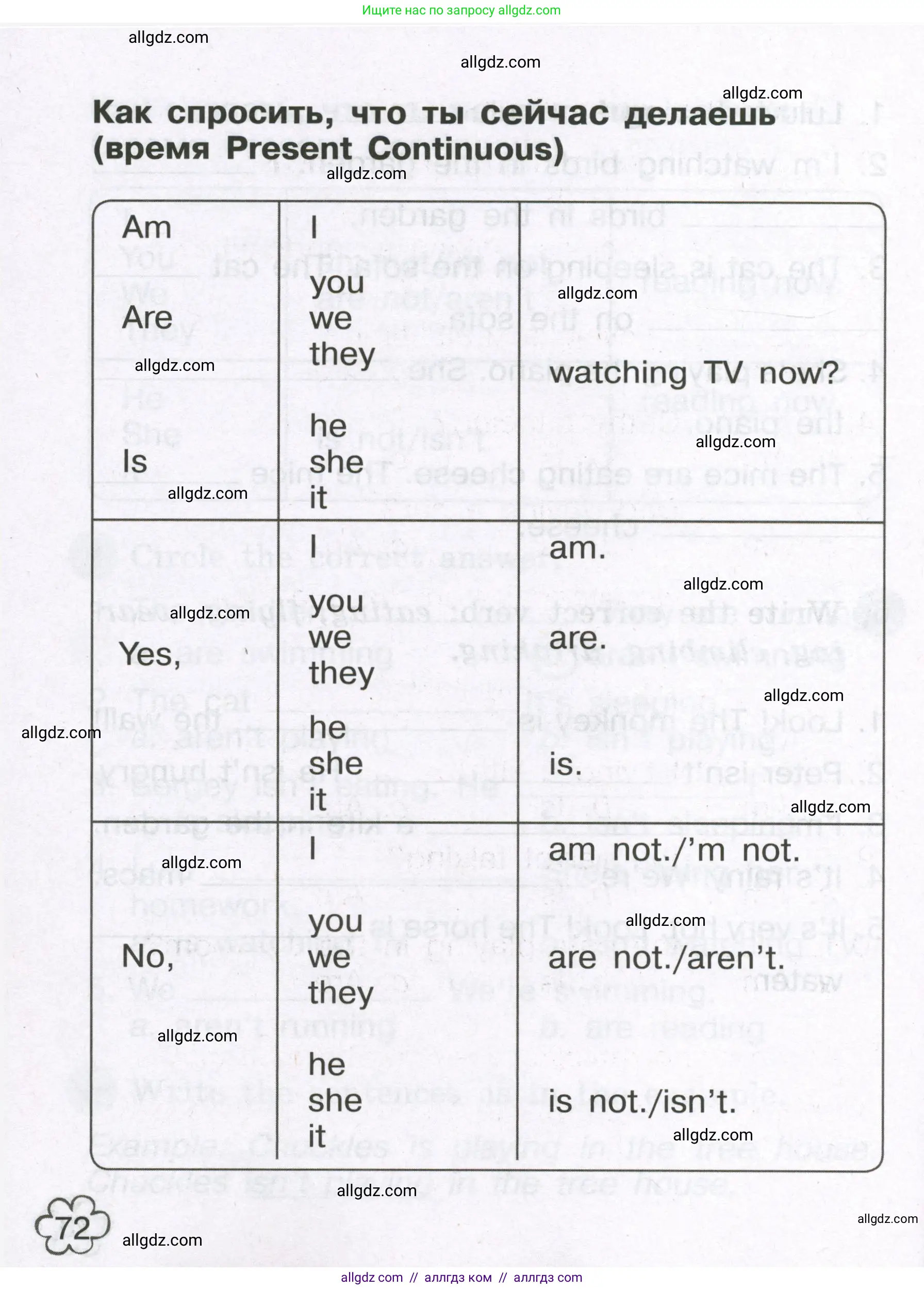 Английский язык (english), 3 класс Грамматический тренажёр, автор: Юшина Дарья Генадьевна, издательство Просвещение, Москва, 2023, салатового цвета, страница 72