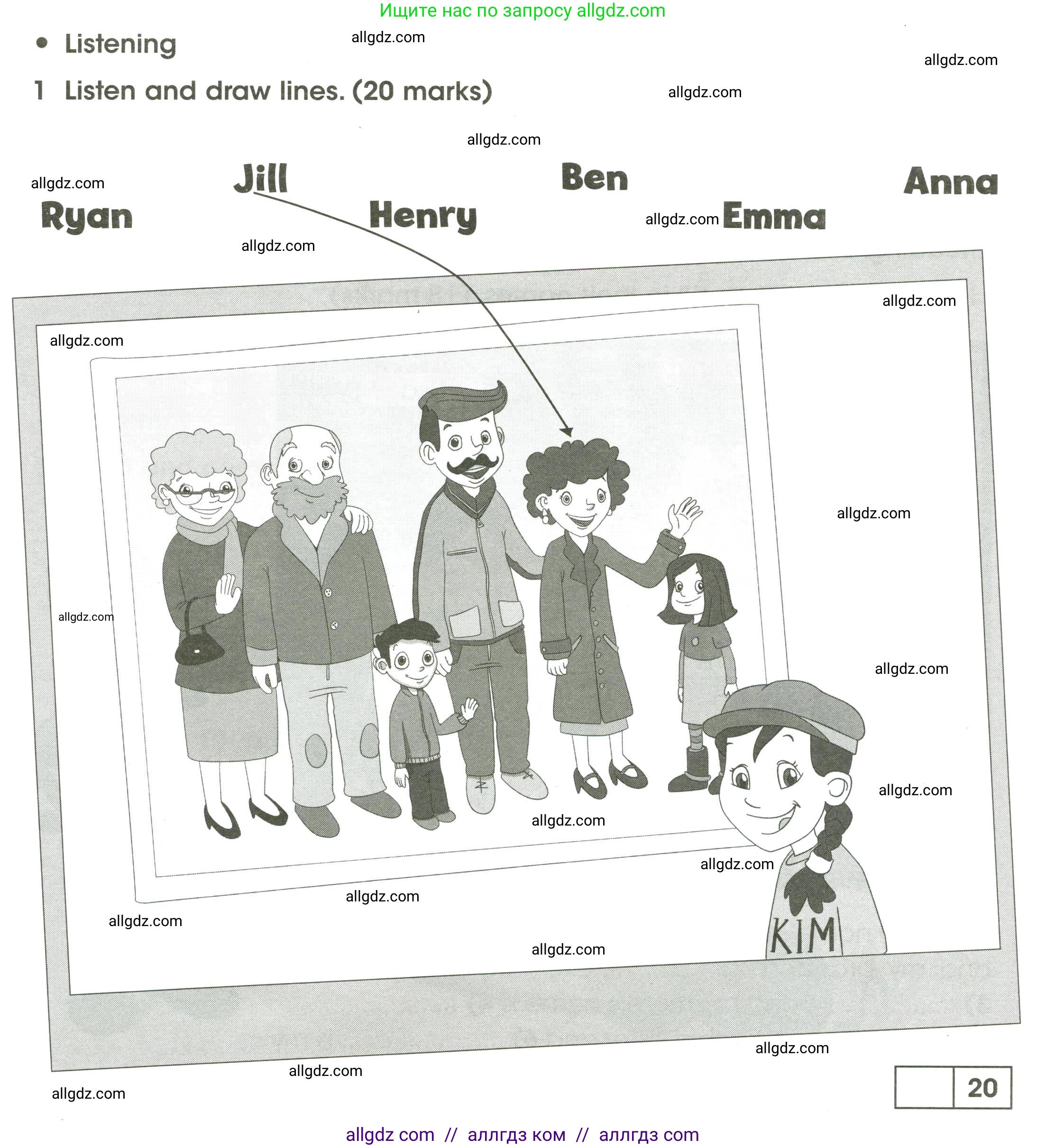 Английский язык (english), 3 класс контрольные задания (test booklet), автор: Баранова Ксения Михайловна (Baranova Ksenia), издательство Просвещение, Москва, 2023, серого цвета, страница 22, номер 1, Условие