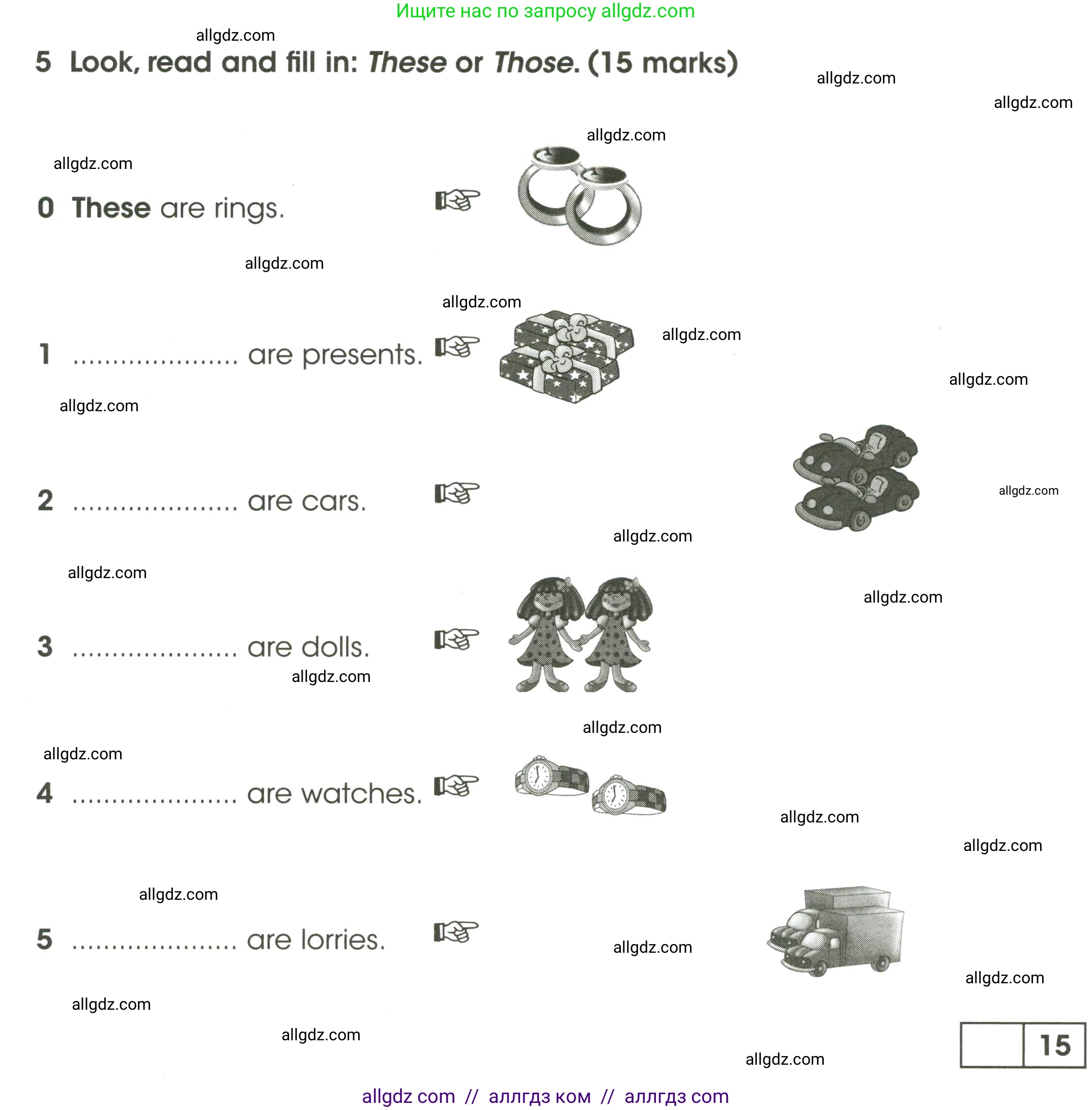 Английский язык (english), 3 класс контрольные задания (test booklet), автор: Баранова Ксения Михайловна (Baranova Ksenia), издательство Просвещение, Москва, 2023, серого цвета, страница 28, номер 5, Условие
