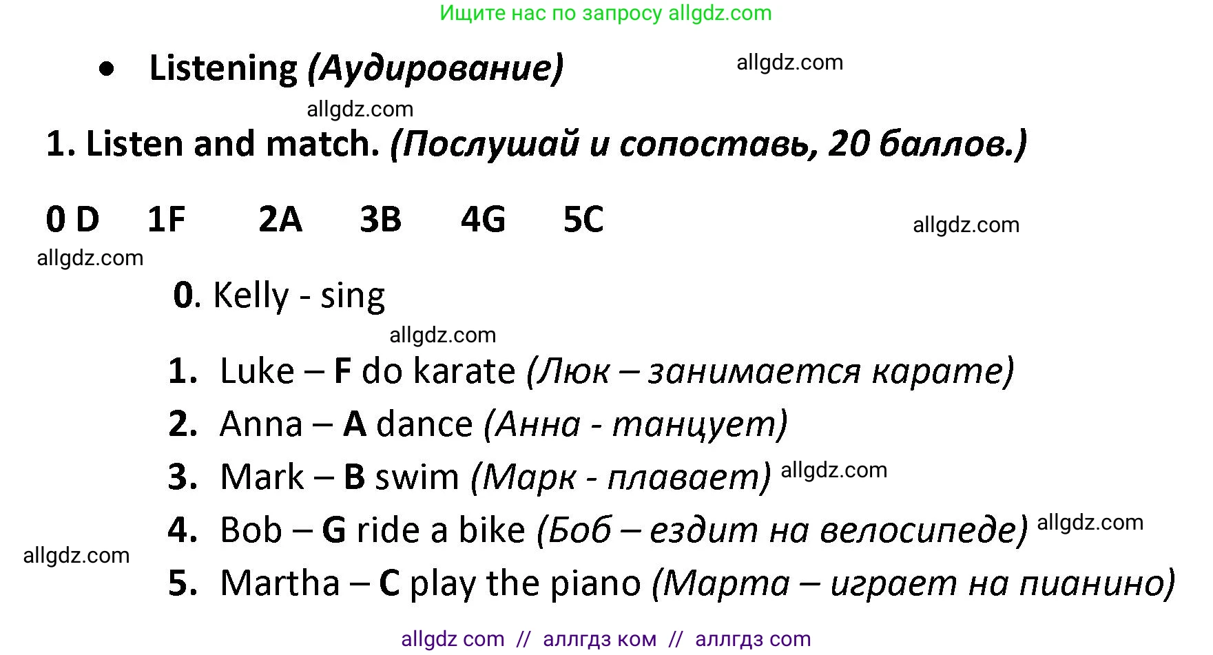 Английский язык (english), 3 класс контрольные задания (test booklet), автор: Баранова Ксения Михайловна (Baranova Ksenia), издательство Просвещение, Москва, 2023, серого цвета, страница 40, номер 1, Решение