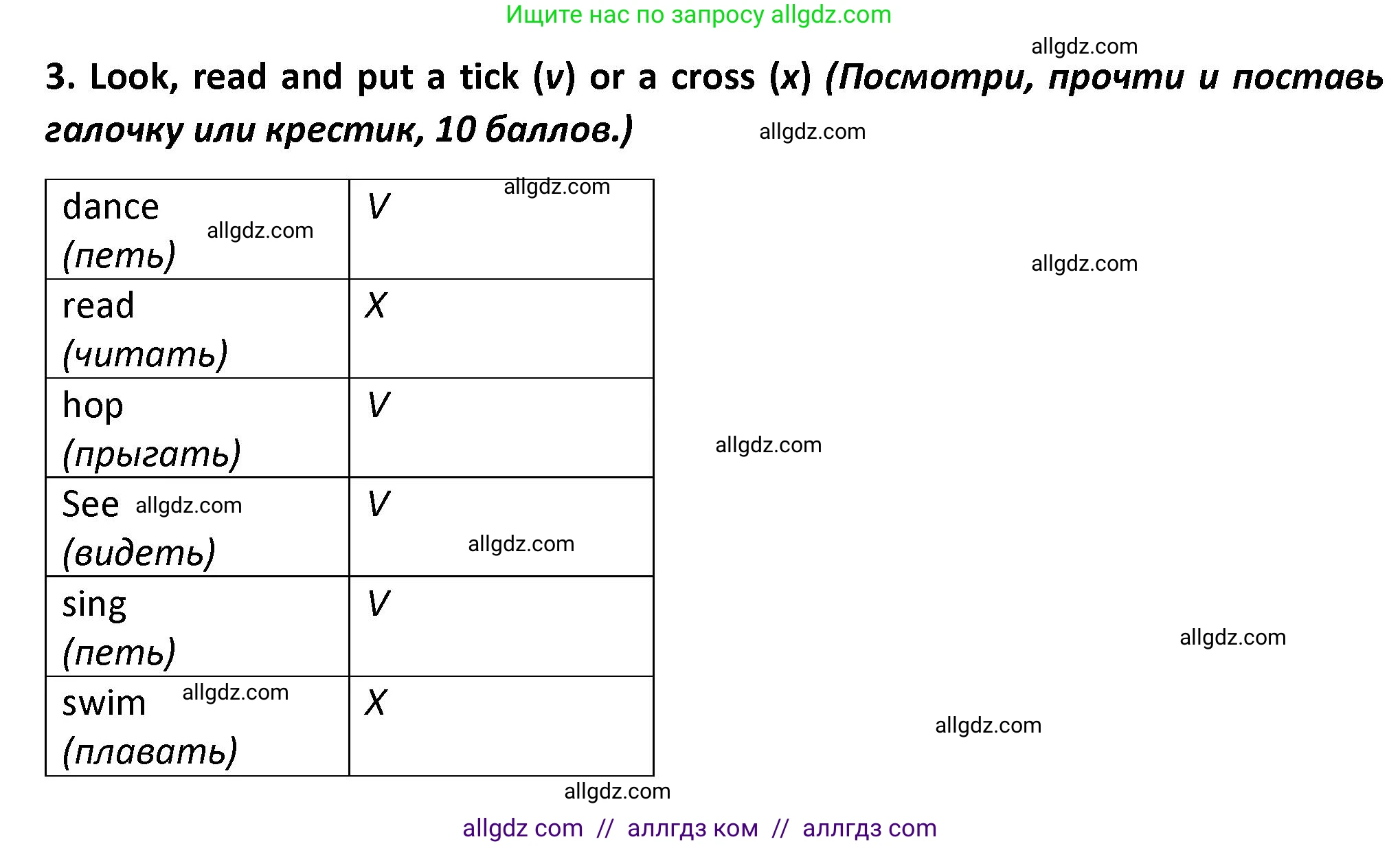 Английский язык (english), 3 класс контрольные задания (test booklet), автор: Баранова Ксения Михайловна (Baranova Ksenia), издательство Просвещение, Москва, 2023, серого цвета, страница 45, номер 3, Решение