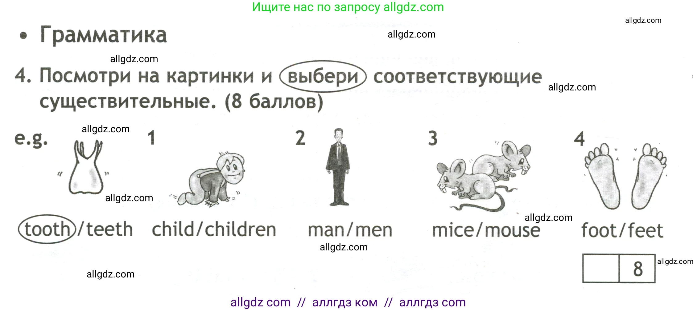 Английский язык (english), 3 класс контрольные задания (test booklet), авторы: Быкова Надежда Ильинична (Bykova Nadezhda), Дули Дженни (Dooley Jenny), Поспелова Марина Давидовна (Pospelova Marina), Эванс Вирджиния (Evans Virginia), издательство Просвещение, Москва, 2023, салатового цвета, страница 38, номер 4, Условие