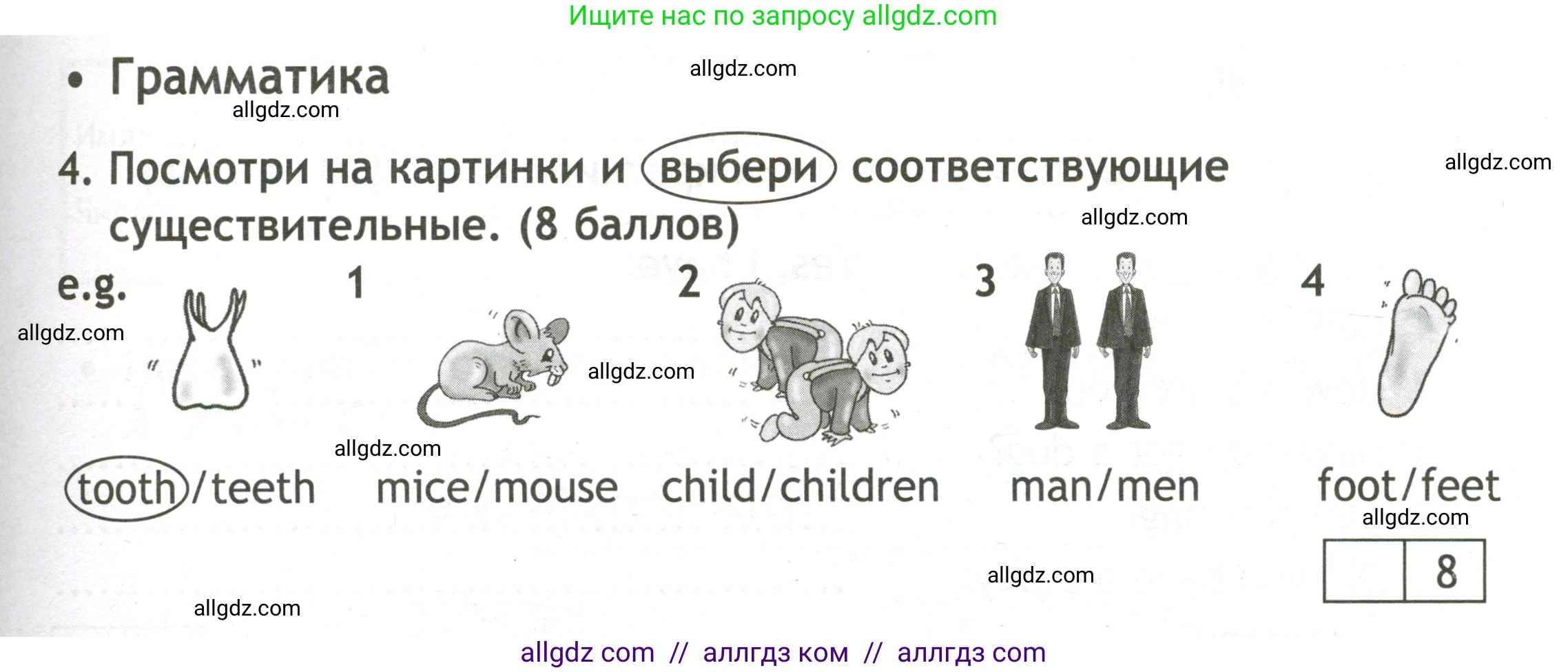 Английский язык (english), 3 класс контрольные задания (test booklet), авторы: Быкова Надежда Ильинична (Bykova Nadezhda), Дули Дженни (Dooley Jenny), Поспелова Марина Давидовна (Pospelova Marina), Эванс Вирджиния (Evans Virginia), издательство Просвещение, Москва, 2023, салатового цвета, страница 41, номер 4, Условие