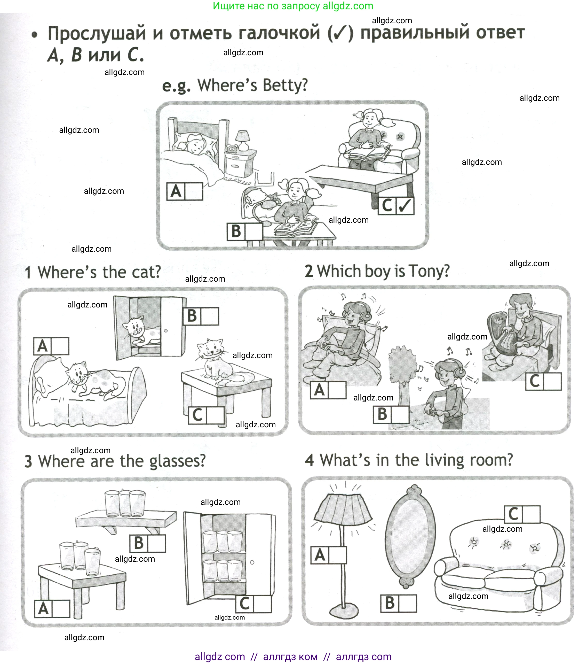 Английский язык (english), 3 класс контрольные задания (test booklet), авторы: Быкова Надежда Ильинична (Bykova Nadezhda), Дули Дженни (Dooley Jenny), Поспелова Марина Давидовна (Pospelova Marina), Эванс Вирджиния (Evans Virginia), издательство Просвещение, Москва, 2023, салатового цвета, страница 43, Условие