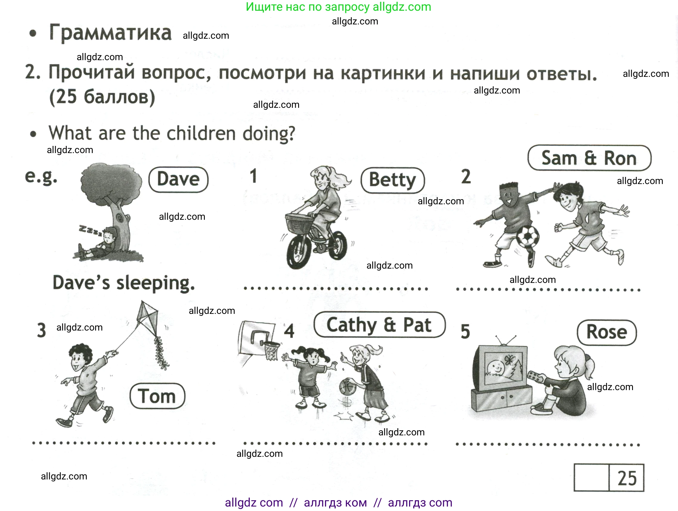 Английский язык (english), 3 класс контрольные задания (test booklet), авторы: Быкова Надежда Ильинична (Bykova Nadezhda), Дули Дженни (Dooley Jenny), Поспелова Марина Давидовна (Pospelova Marina), Эванс Вирджиния (Evans Virginia), издательство Просвещение, Москва, 2023, салатового цвета, страница 56, номер 2, Условие