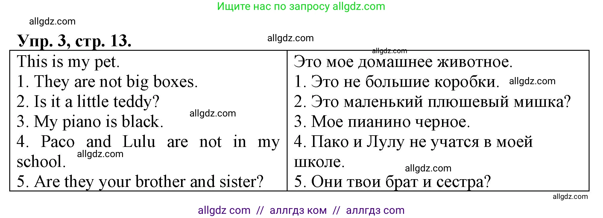 Английский язык (english), 3 класс контрольные задания (test booklet), авторы: Быкова Надежда Ильинична (Bykova Nadezhda), Дули Дженни (Dooley Jenny), Поспелова Марина Давидовна (Pospelova Marina), Эванс Вирджиния (Evans Virginia), издательство Просвещение, Москва, 2023, салатового цвета, страница 13, номер 3, Решение 1