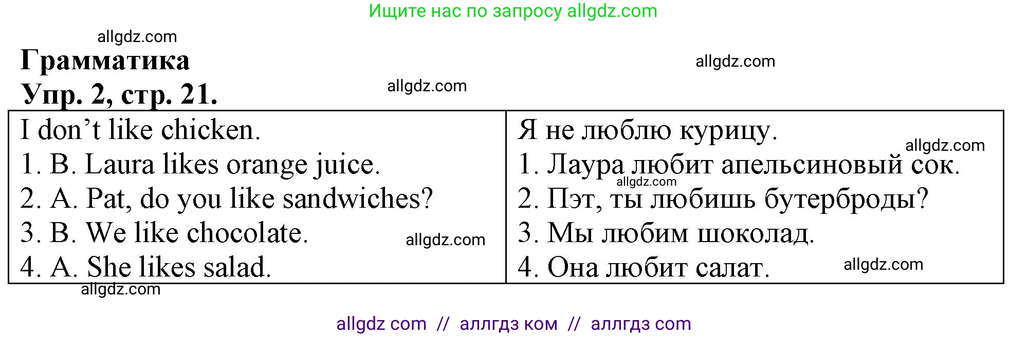 Английский язык (english), 3 класс контрольные задания (test booklet), авторы: Быкова Надежда Ильинична (Bykova Nadezhda), Дули Дженни (Dooley Jenny), Поспелова Марина Давидовна (Pospelova Marina), Эванс Вирджиния (Evans Virginia), издательство Просвещение, Москва, 2023, салатового цвета, страница 21, номер 2, Решение 1