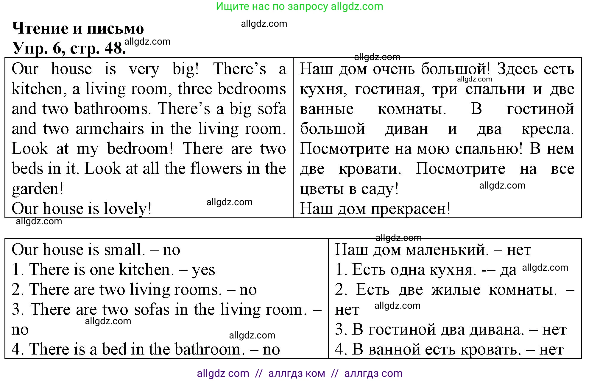 Английский язык (english), 3 класс контрольные задания (test booklet), авторы: Быкова Надежда Ильинична (Bykova Nadezhda), Дули Дженни (Dooley Jenny), Поспелова Марина Давидовна (Pospelova Marina), Эванс Вирджиния (Evans Virginia), издательство Просвещение, Москва, 2023, салатового цвета, страница 48, номер 6, Решение 1