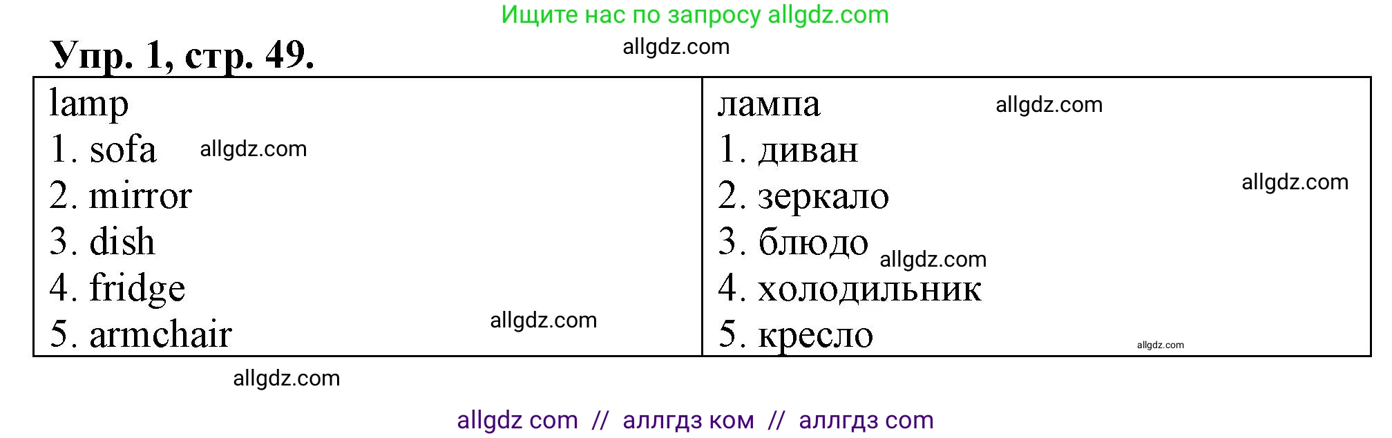 Английский язык (english), 3 класс контрольные задания (test booklet), авторы: Быкова Надежда Ильинична (Bykova Nadezhda), Дули Дженни (Dooley Jenny), Поспелова Марина Давидовна (Pospelova Marina), Эванс Вирджиния (Evans Virginia), издательство Просвещение, Москва, 2023, салатового цвета, страница 49, номер 1, Решение 1