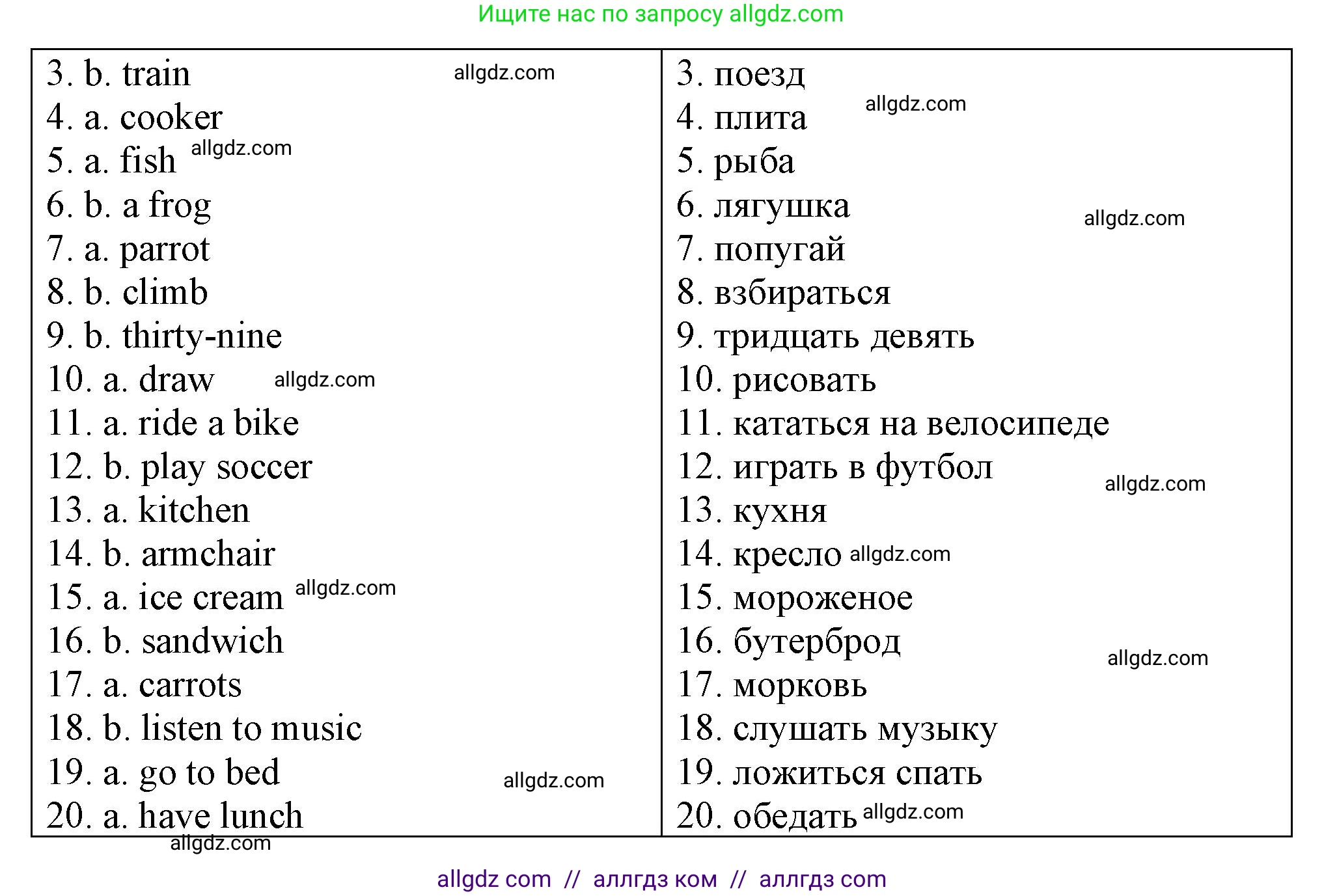Английский язык (english), 3 класс контрольные задания (test booklet), авторы: Быкова Надежда Ильинична (Bykova Nadezhda), Дули Дженни (Dooley Jenny), Поспелова Марина Давидовна (Pospelova Marina), Эванс Вирджиния (Evans Virginia), издательство Просвещение, Москва, 2023, салатового цвета, страница 69, номер 1, Решение 1 (продолжение 2)