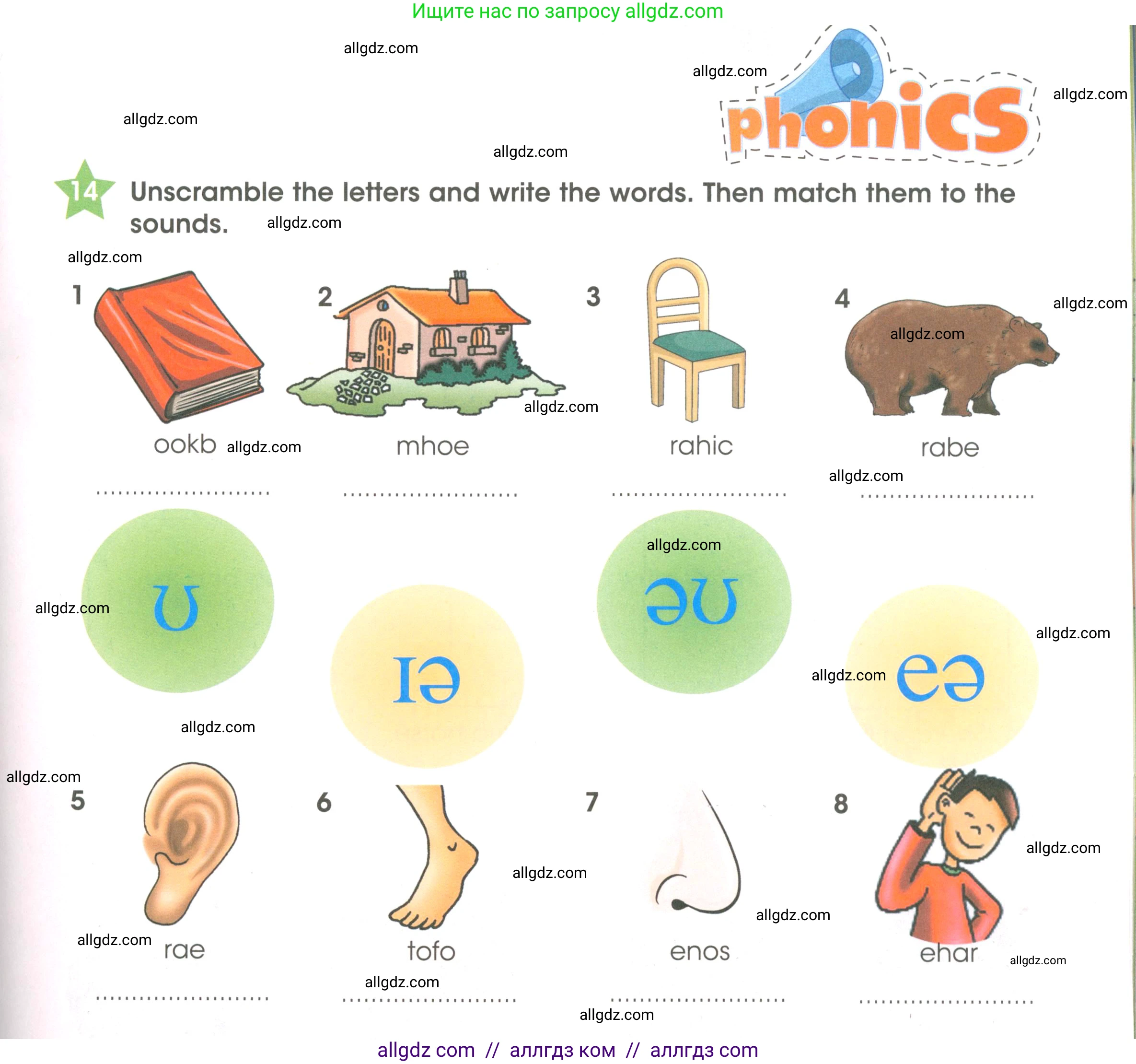 Английский язык (english), 3 класс Рабочая тетрадь (workbook), авторы: Баранова Ксения Михайловна (Baranova Ksenia), Дули Дженни (Dooley Jenny), Копылова Виктория Викторовна (Kopylova Victoria), Мильруд Радислав Петрович (Millrood Radislav), Эванс Вирджиния (Evans Virginia), издательство Просвещение, Москва, 2023, белого цвета, Часть ( Part) 1, страница 39, номер 14, Условие