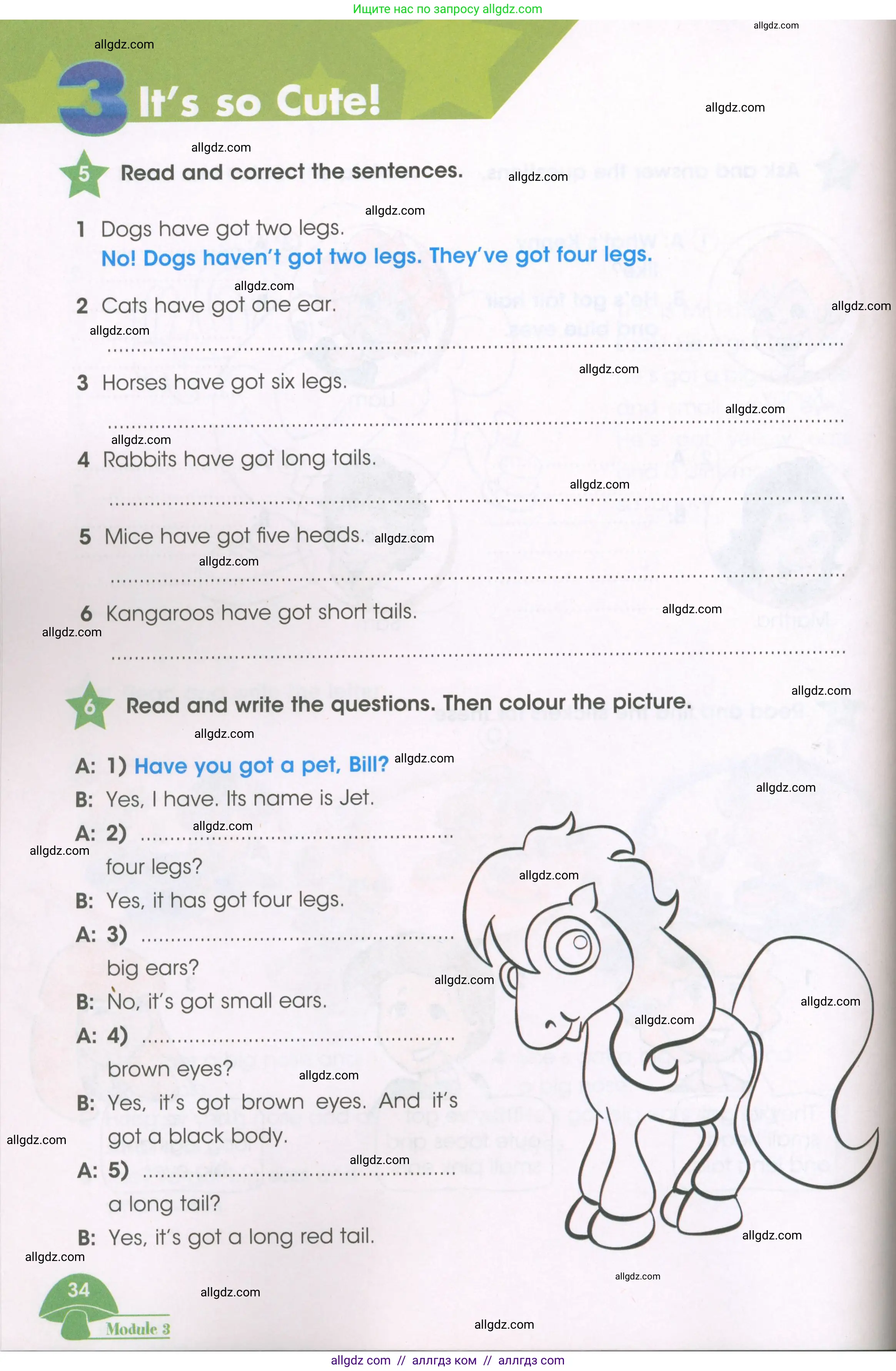 Английский язык (english), 3 класс Рабочая тетрадь (workbook), авторы: Баранова Ксения Михайловна (Baranova Ksenia), Дули Дженни (Dooley Jenny), Копылова Виктория Викторовна (Kopylova Victoria), Мильруд Радислав Петрович (Millrood Radislav), Эванс Вирджиния (Evans Virginia), издательство Просвещение, Москва, 2023, белого цвета, Часть ( Part) 1, страница 34