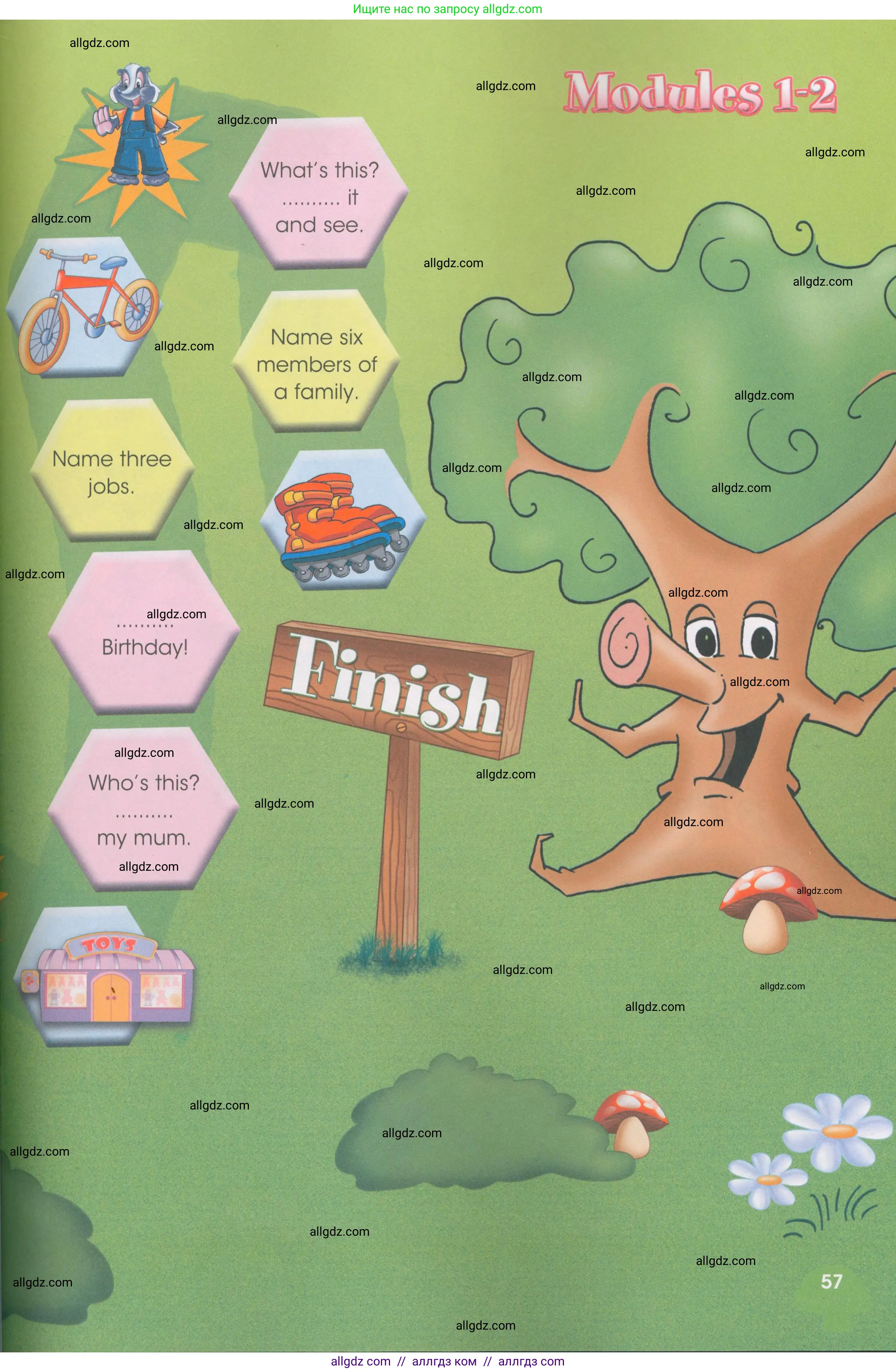 Английский язык (english), 3 класс Рабочая тетрадь (workbook), авторы: Баранова Ксения Михайловна (Baranova Ksenia), Дули Дженни (Dooley Jenny), Копылова Виктория Викторовна (Kopylova Victoria), Мильруд Радислав Петрович (Millrood Radislav), Эванс Вирджиния (Evans Virginia), издательство Просвещение, Москва, 2023, белого цвета, страница 57