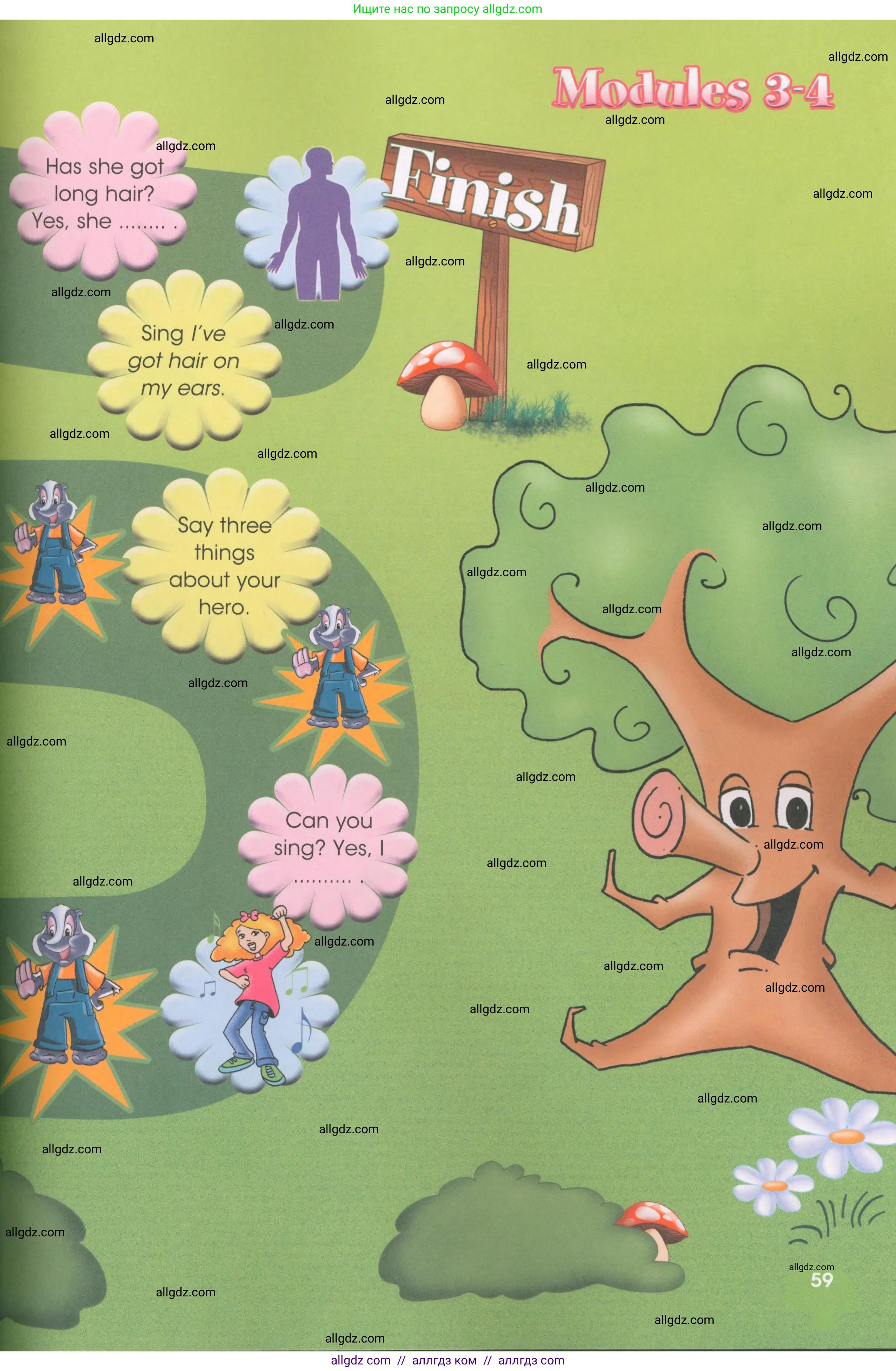 Английский язык (english), 3 класс Рабочая тетрадь (workbook), авторы: Баранова Ксения Михайловна (Baranova Ksenia), Дули Дженни (Dooley Jenny), Копылова Виктория Викторовна (Kopylova Victoria), Мильруд Радислав Петрович (Millrood Radislav), Эванс Вирджиния (Evans Virginia), издательство Просвещение, Москва, 2023, белого цвета, страница 59