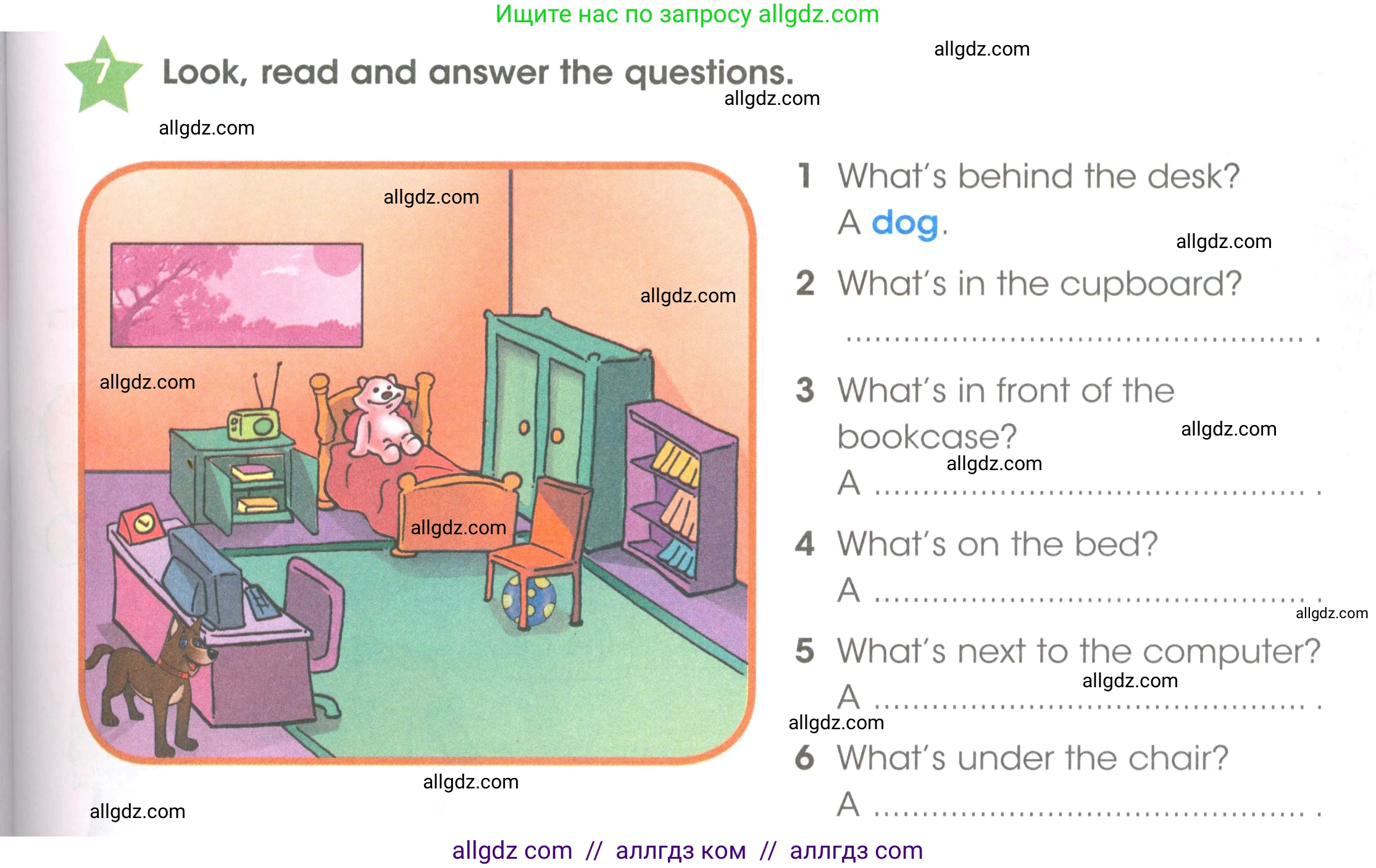 Английский язык (english), 3 класс Рабочая тетрадь (workbook), авторы: Баранова Ксения Михайловна (Baranova Ksenia), Дули Дженни (Dooley Jenny), Копылова Виктория Викторовна (Kopylova Victoria), Мильруд Радислав Петрович (Millrood Radislav), Эванс Вирджиния (Evans Virginia), издательство Просвещение, Москва, 2023, белого цвета, Часть ( Part) 2, страница 7, номер 7, Условие